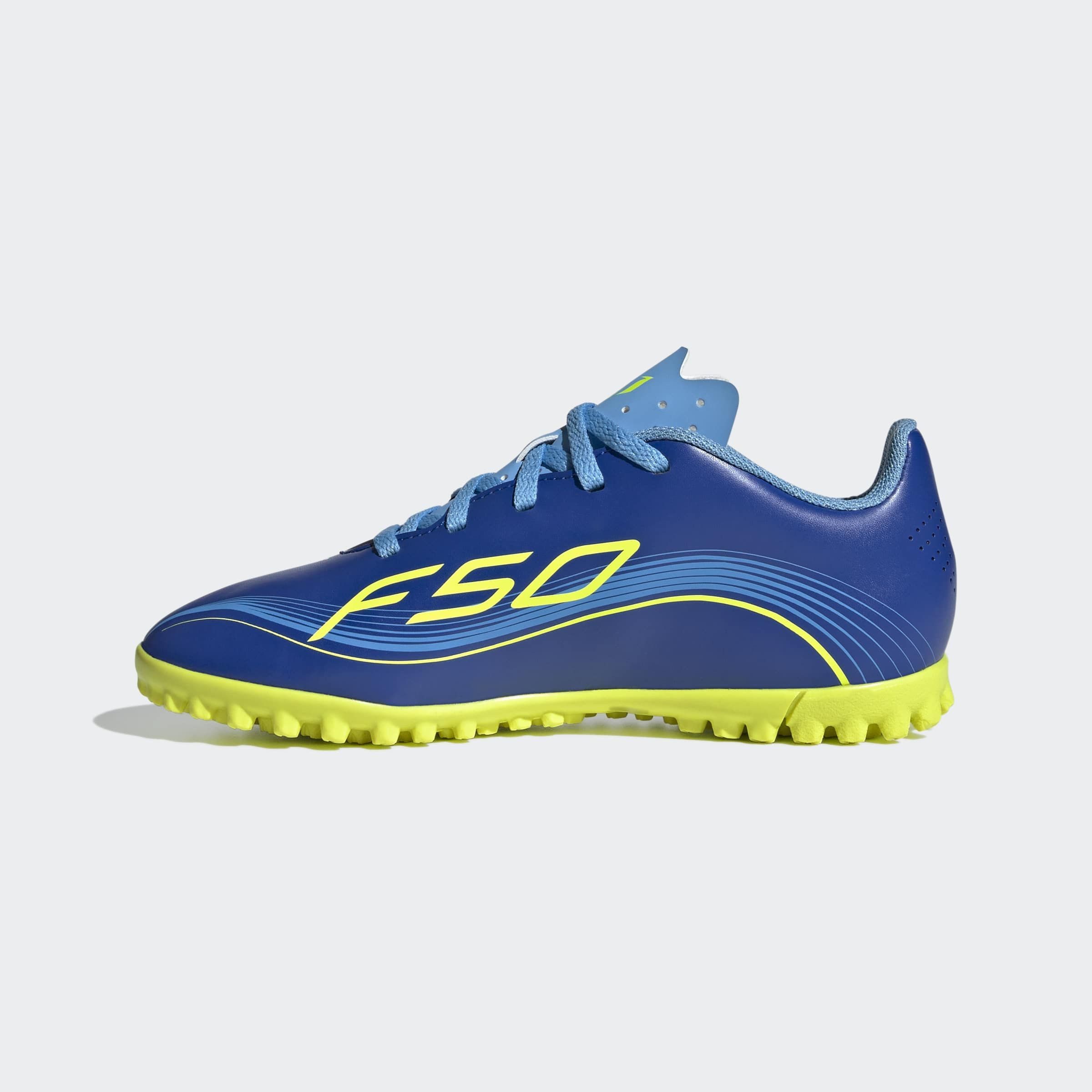 adidas Performance F50 MESSI CLUB KUNSTRASEN KINDER Fußballschuh für harte Untergründe Asche und Kunstrasen, für Kinder & Jugendliche