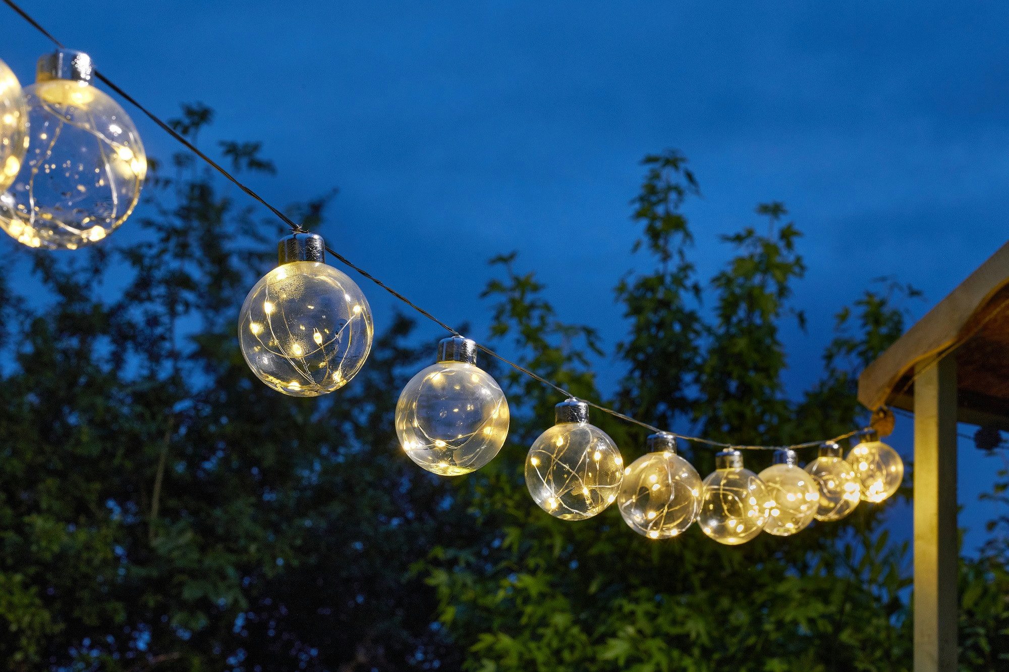 Smart Garden LED Solarleuchte Solar-Kugel-Lichterkette Firefly günstig online kaufen