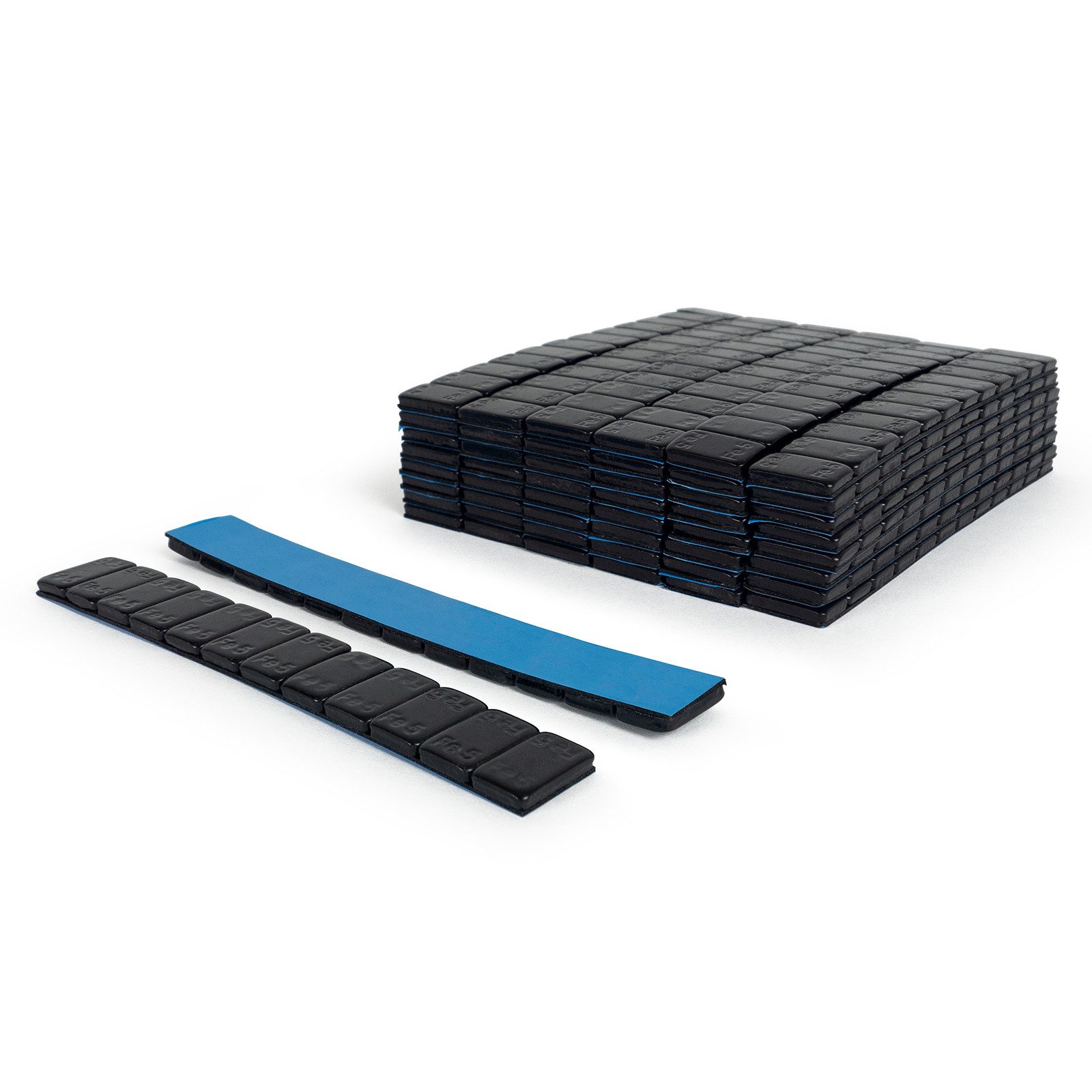 Weber GmbH Reifenmontagemaschine Weber Klebegewichte schwarz für Alufelgen, Box á 50 Riegel 12 x 5 g, aus Stahl, zum Auswuchten von Aluminiumfelgen