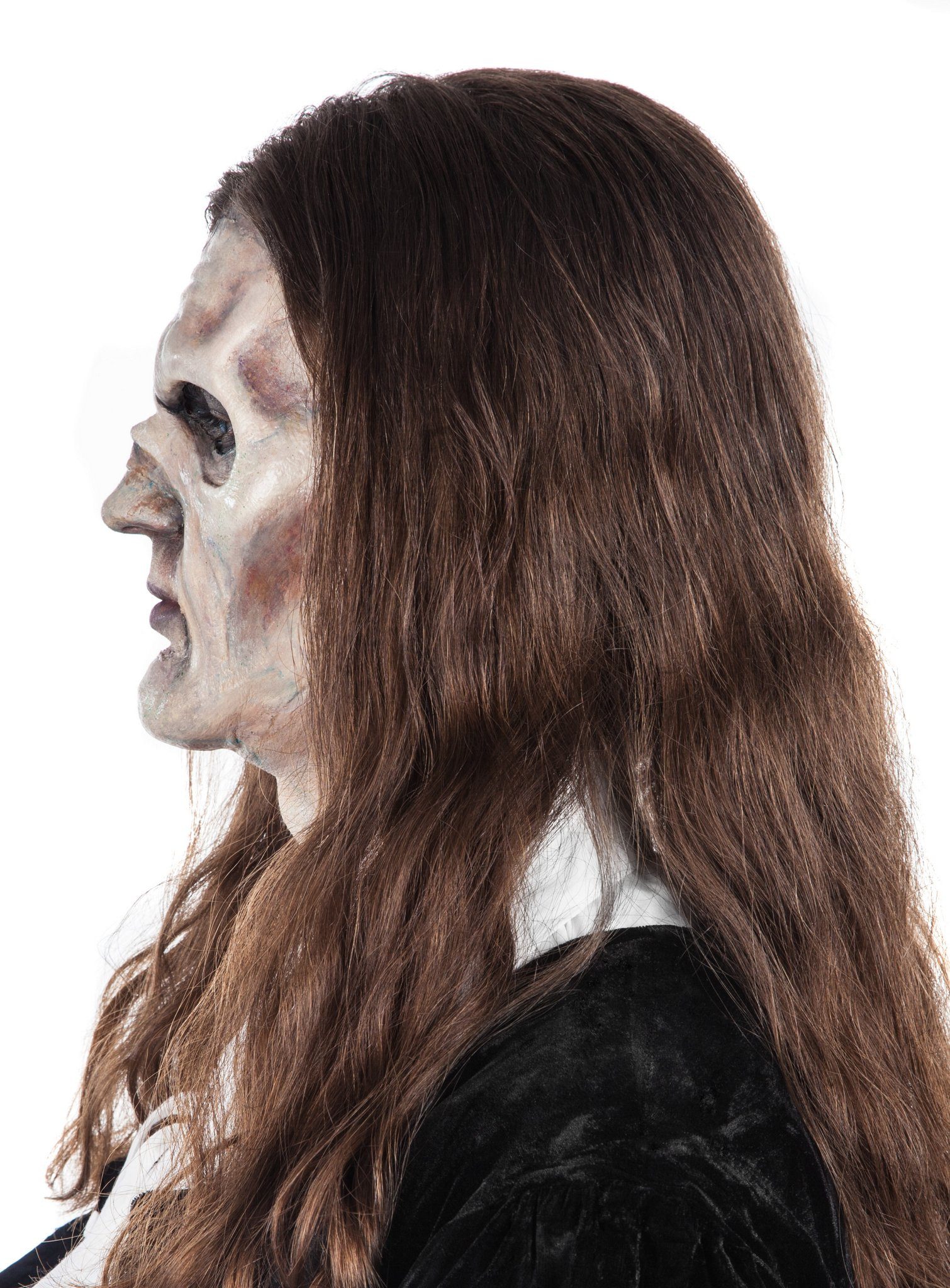 Maskworld Verkleidungsmaske Special FX Vampir Maske, Professionelle Spezialeffekt-Maske aus hochwertigem, flexiblem Schauml