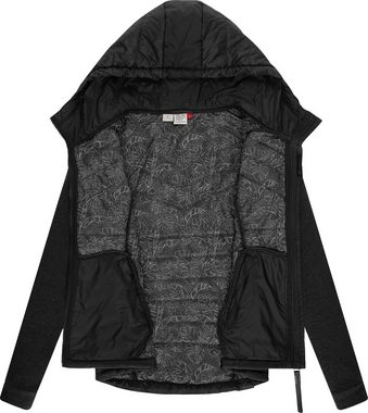 Ragwear Outdoorjacke Lucinda Steppjacke aus modernem Materialmix mit Kapuze