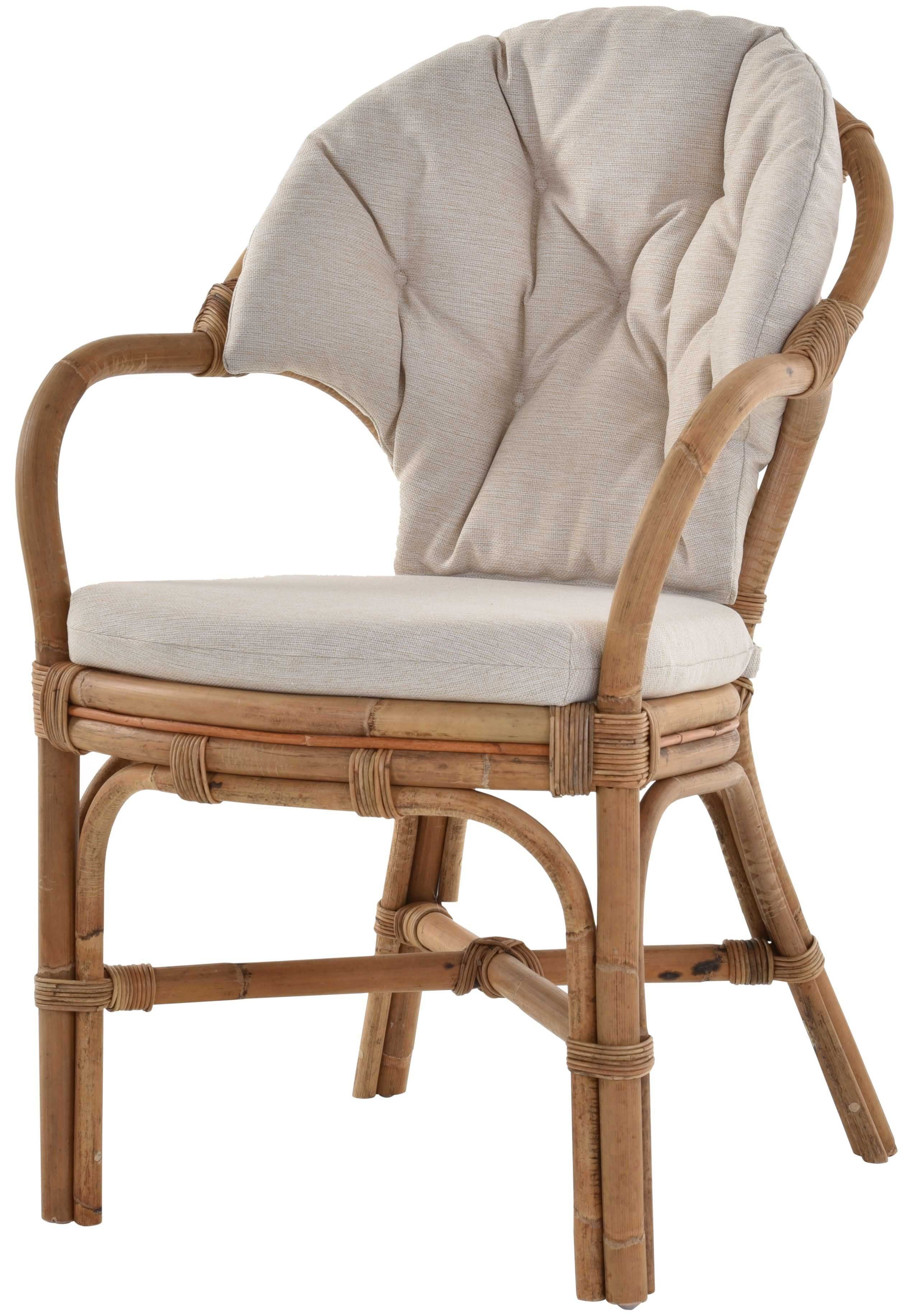 Krines Home Armlehnstuhl »Klassischer Korbessel im skandinavischem Stil  Rattansessel Korb-Stuhl aus Natur-Rattan«, gestäbt online kaufen | OTTO
