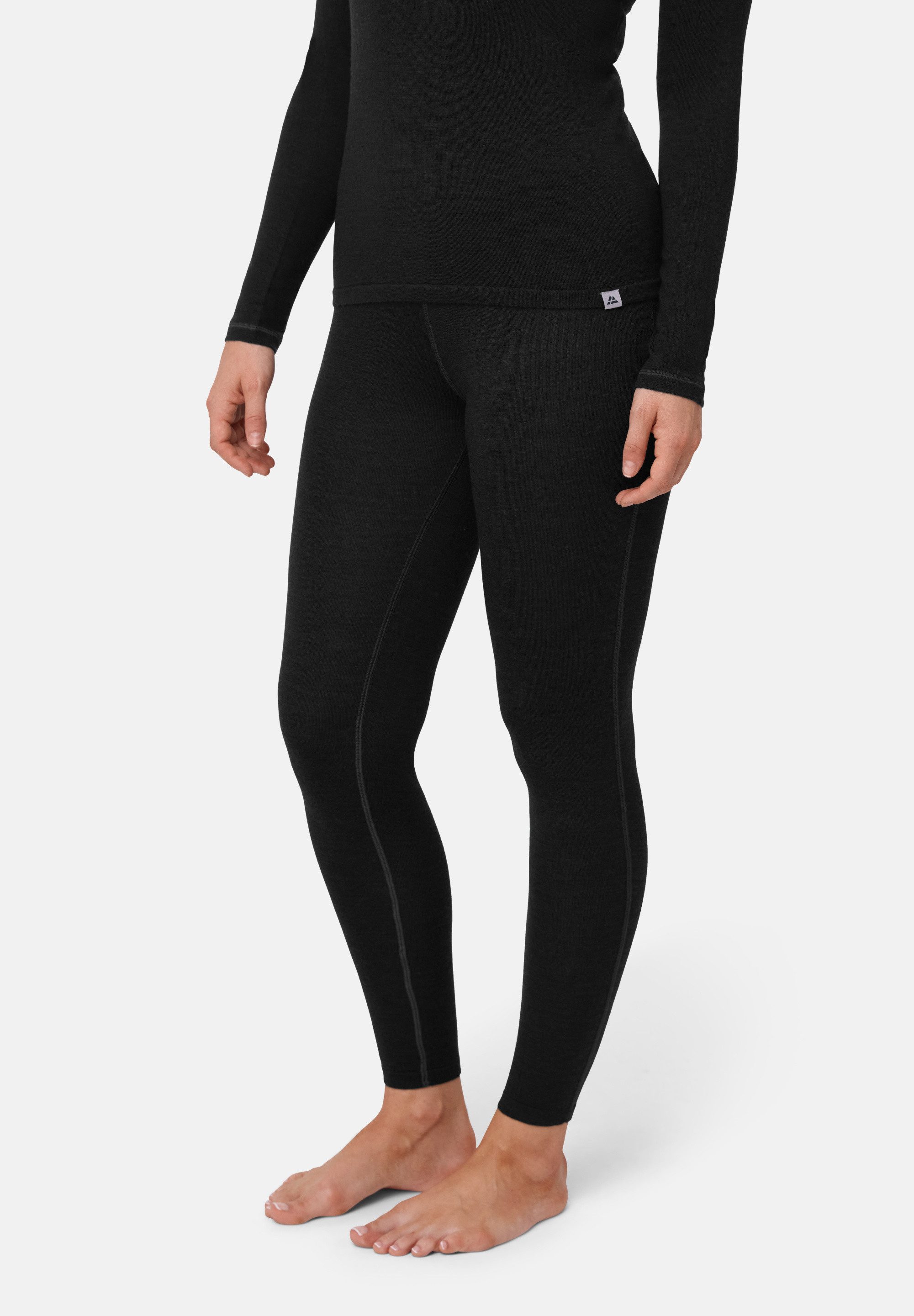 DANISH ENDURANCE Thermounterhose Core Merino Baselayer Lange Funktionsunterhose für Damen