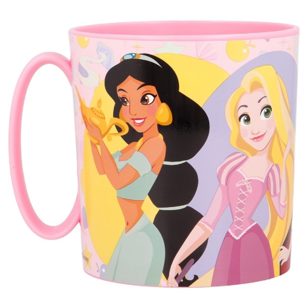 Disney Princess Кружки - Mikrowellengeeigneter Kunststoffbecher 390 ml – für Kinder, Kunststoff, ideal für den täglichen Einsatz, perfekt für Kinderhände