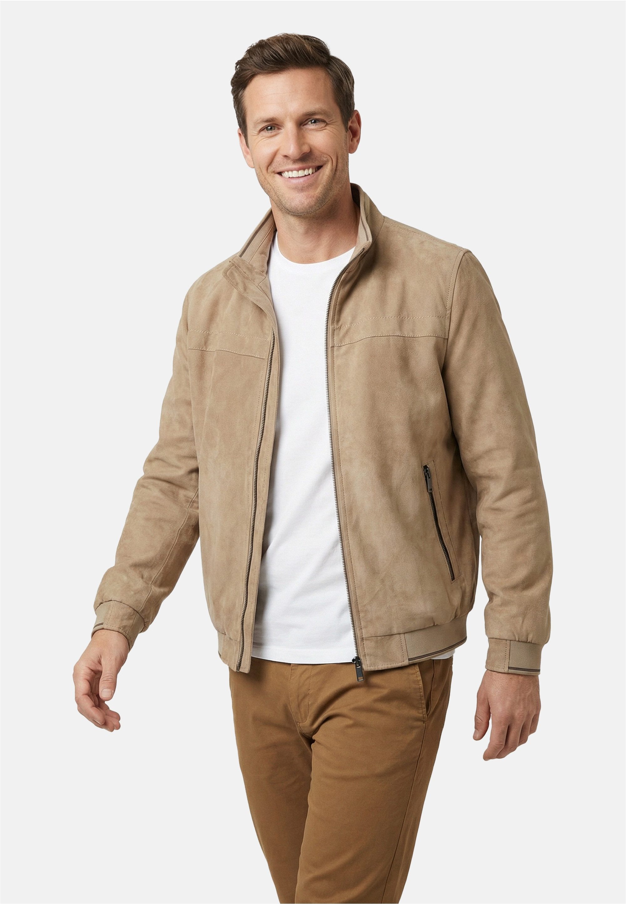 Cabano Outdoorjacke Passetta (1-St) mit Strickbundeinsatz