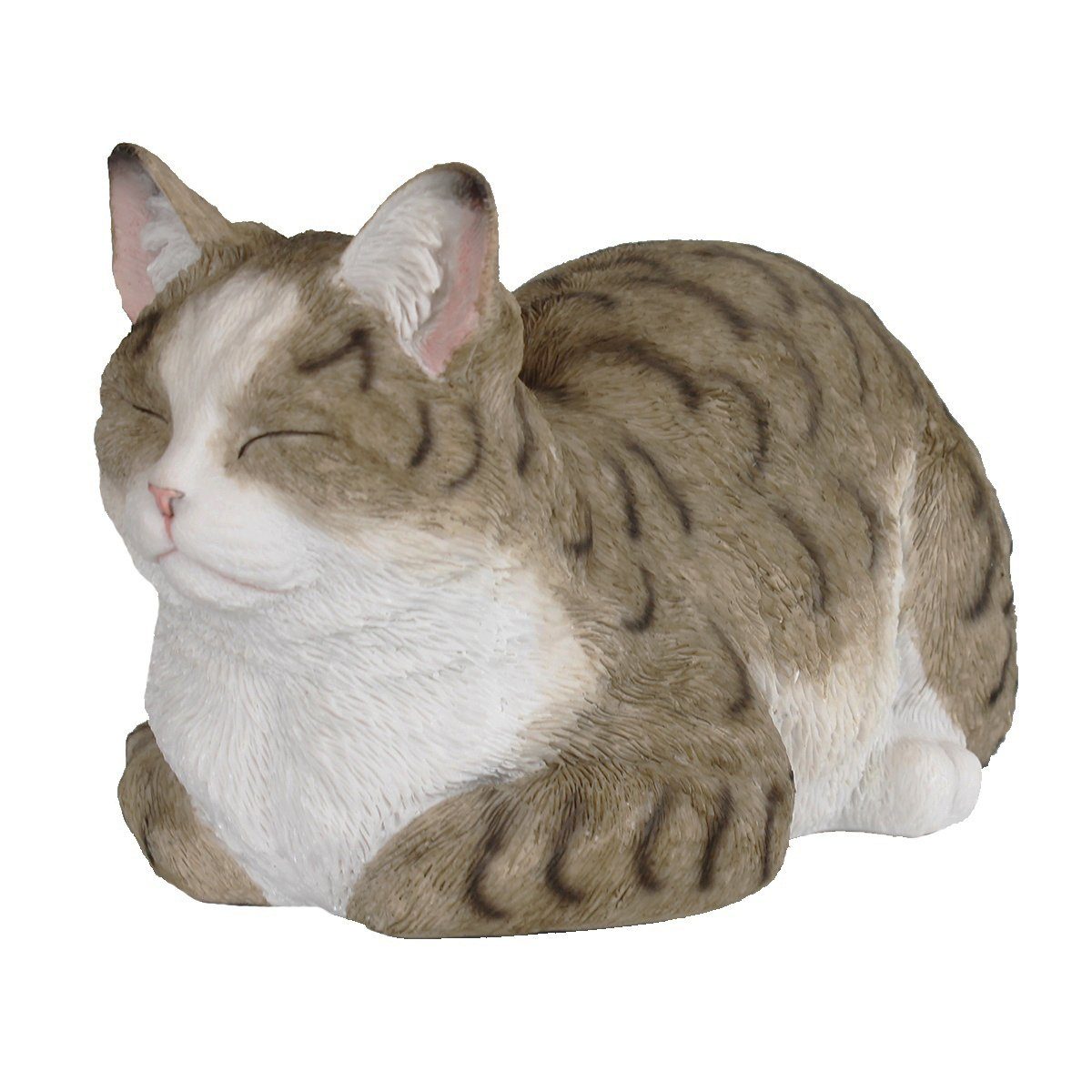 colourliving Tierfigur Deko Katze lebensecht Katzenfigur Emma Gartenfigur Katze, Handbemalt, Wetterfest, sehr realistisch wirkende Deko Katze