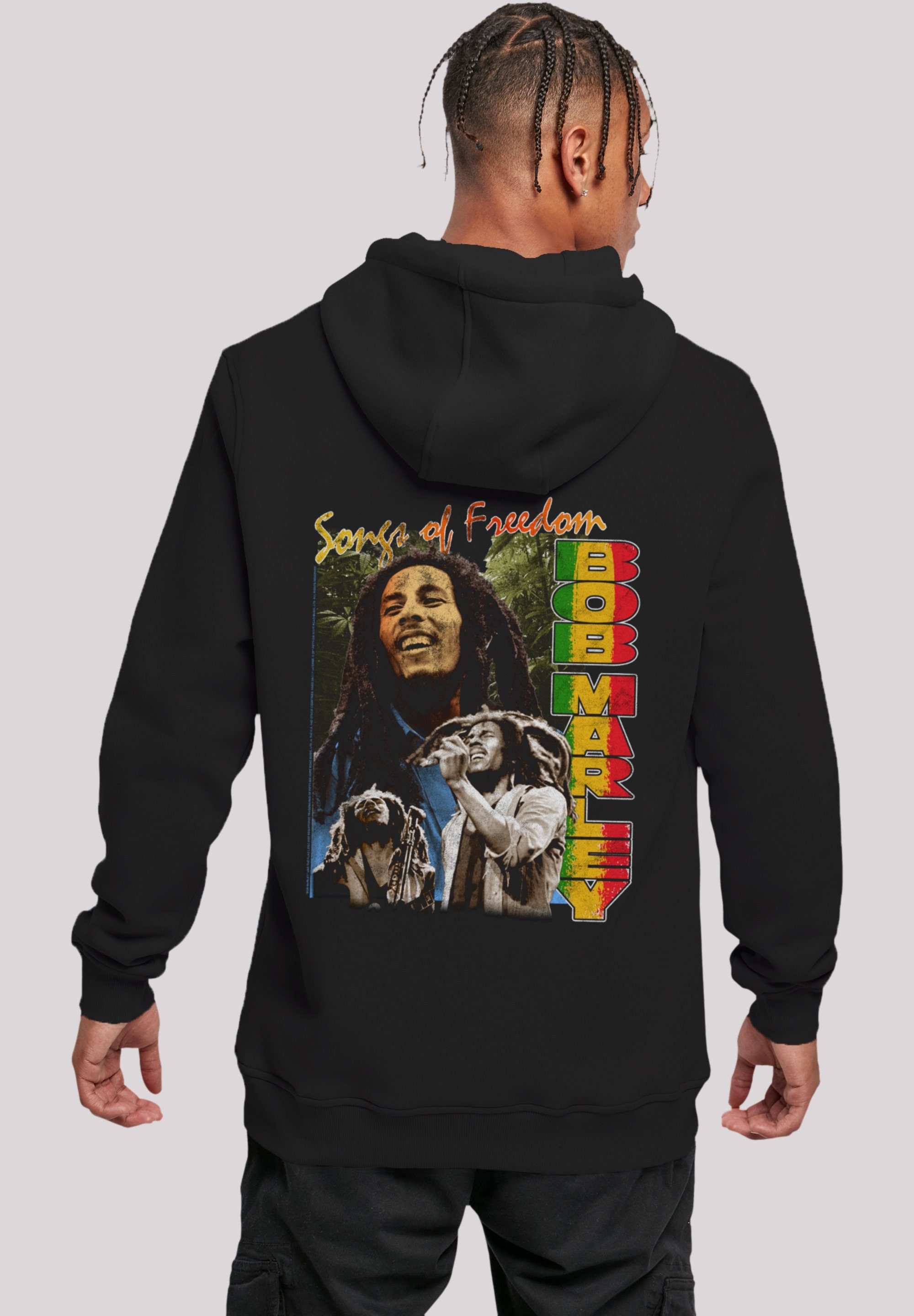 F4NT4STIC Hoodie Bob Marley Freedom Qualität, Musik, Premium By Music Vintage Off Rock Reggae