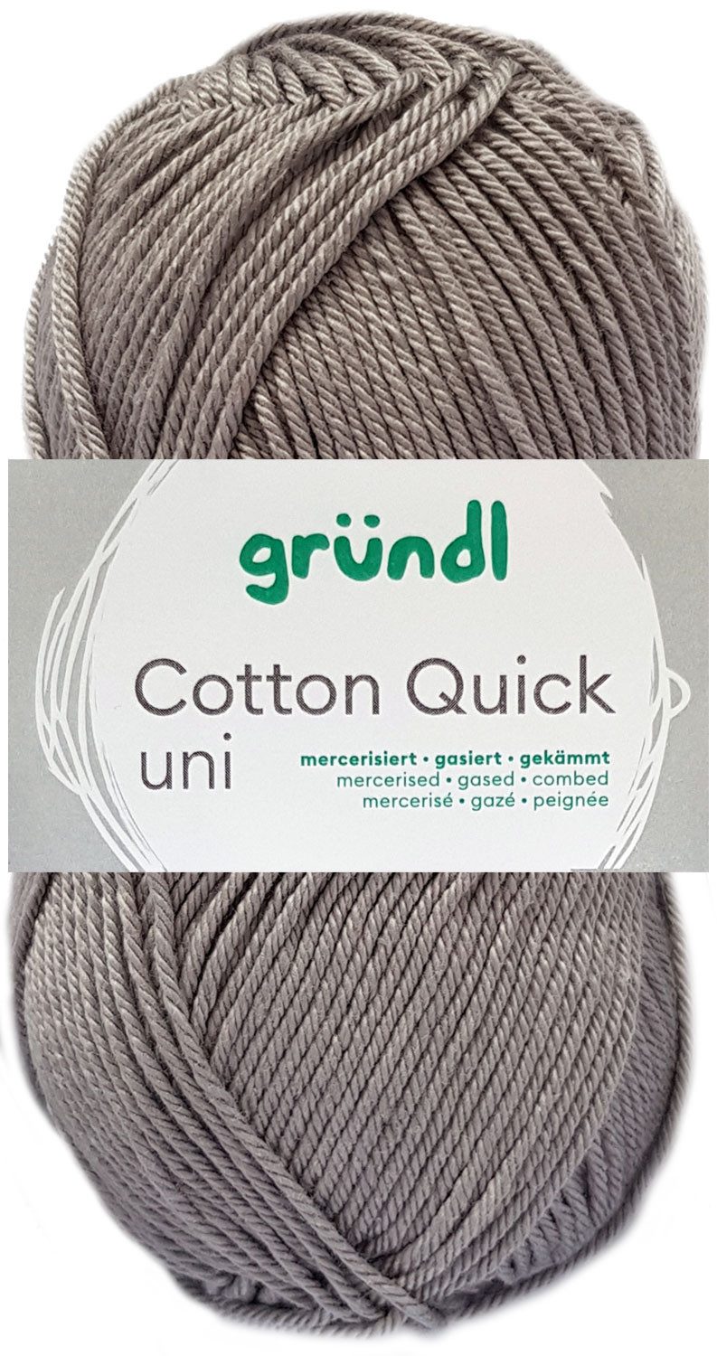 Gründl 50 Gramm Gründl Wolle Cotton Quick Uni Farbauswahl Häkelwolle