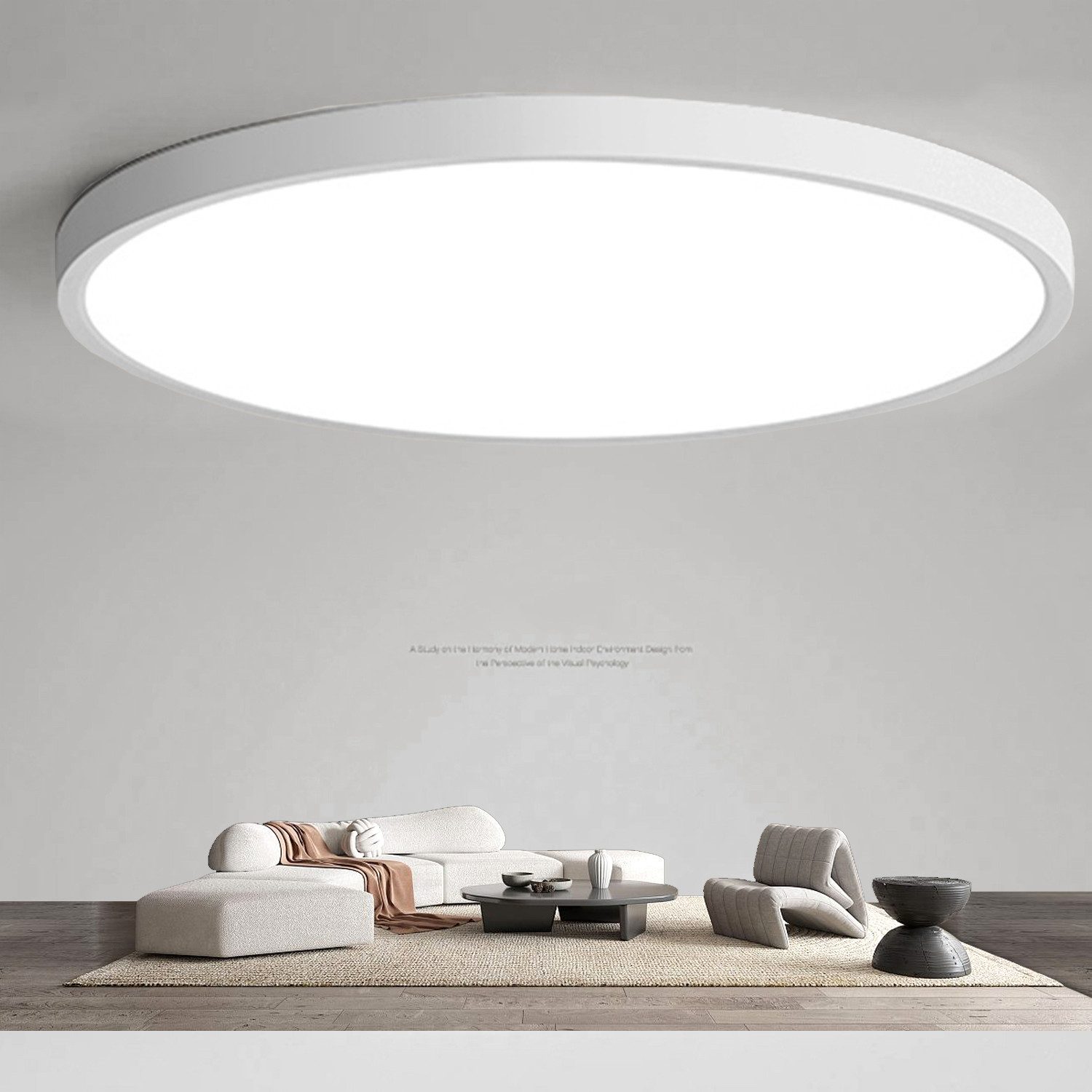 ibettertec Deckenleuchten Flach Rund Weiß Deckenlampe Ø28cm wasserdicht Bad günstig online kaufen