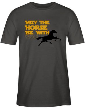 Shirtracer T-Shirt May the horse be with you Pferd