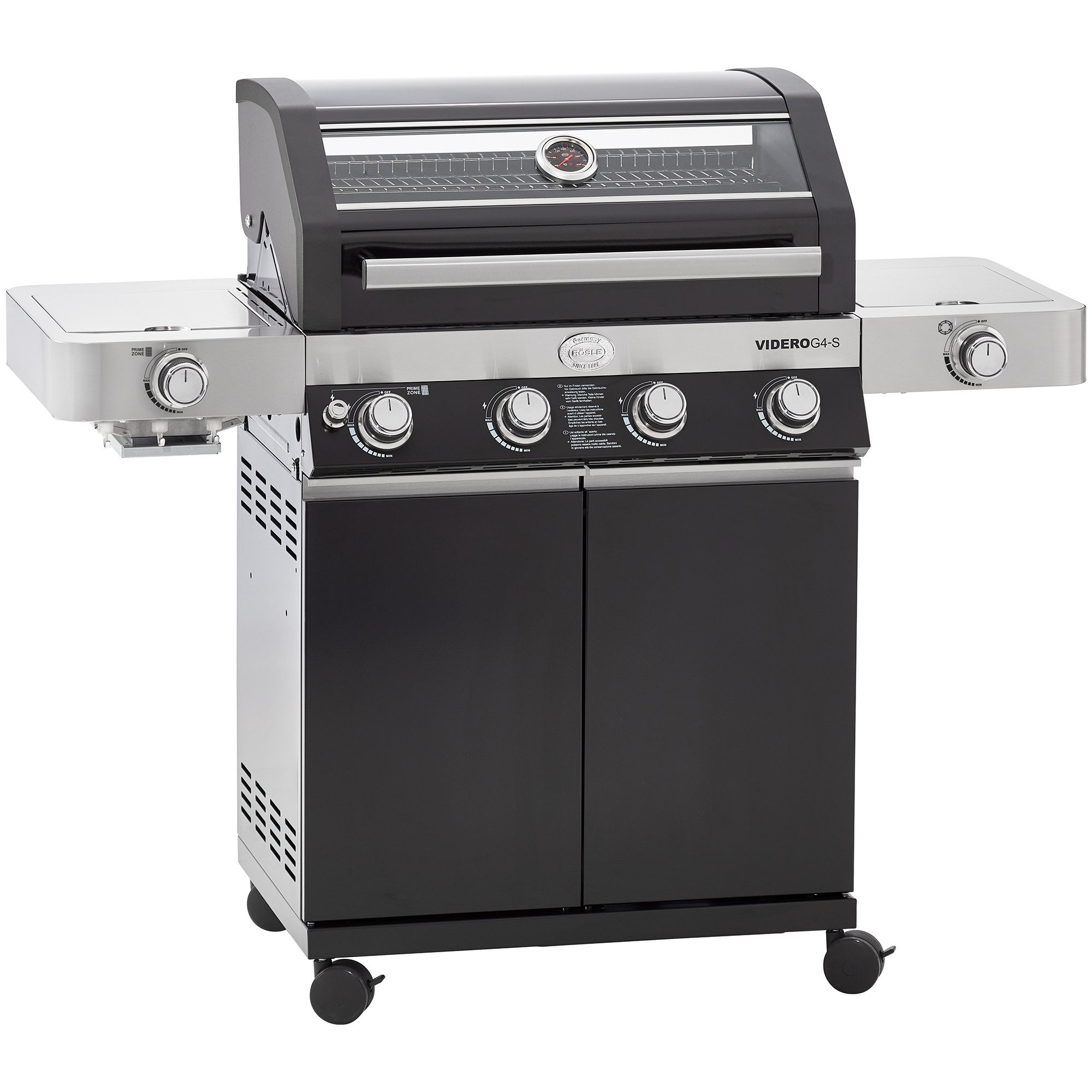 Gasgrill RÖSLE BBQ Gasgrill Videro G4-S Vario+ schwarz 2025
