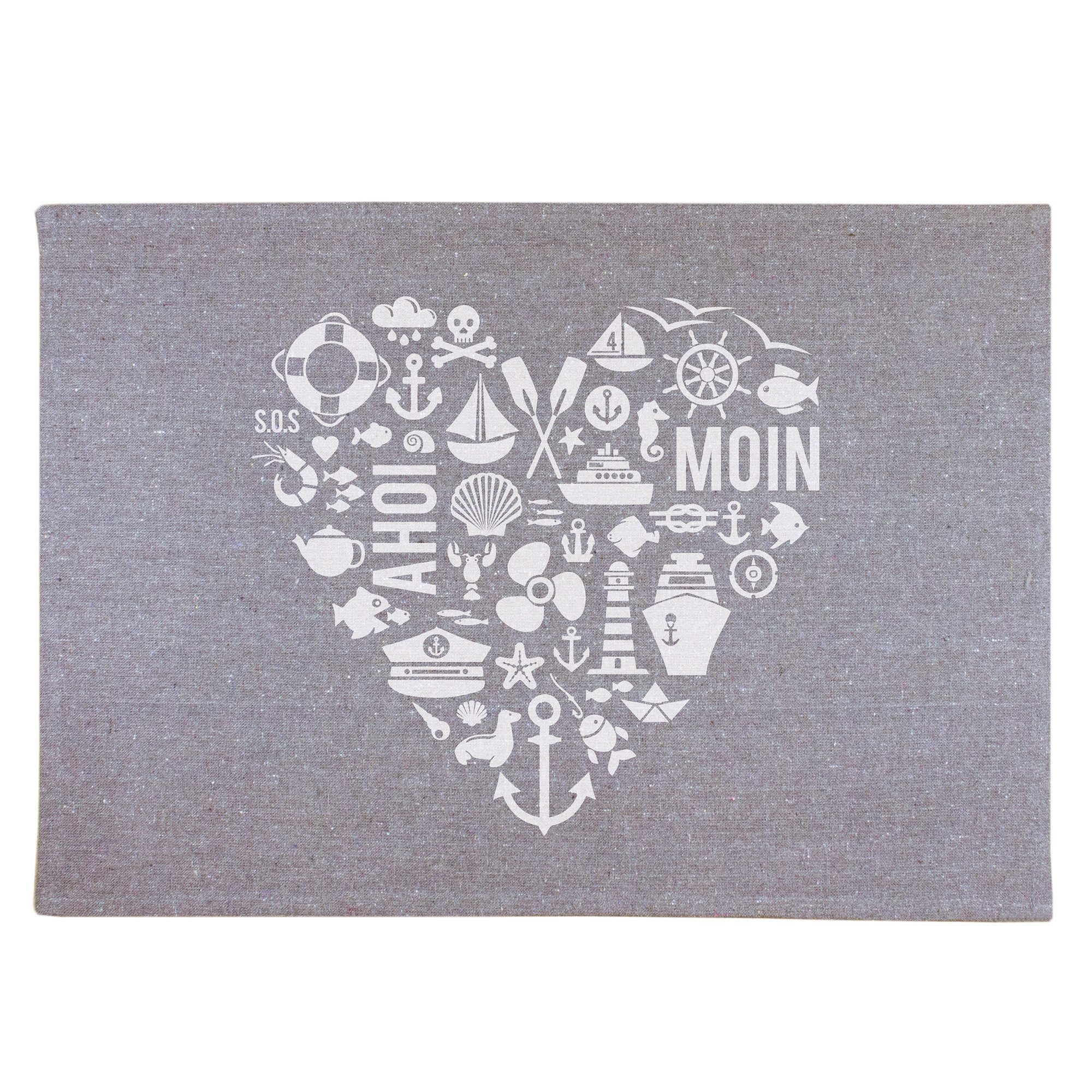 Bow & Hummingbird Platzset Tischset Nordisch by Heart, aus recycelter Baumw günstig online kaufen