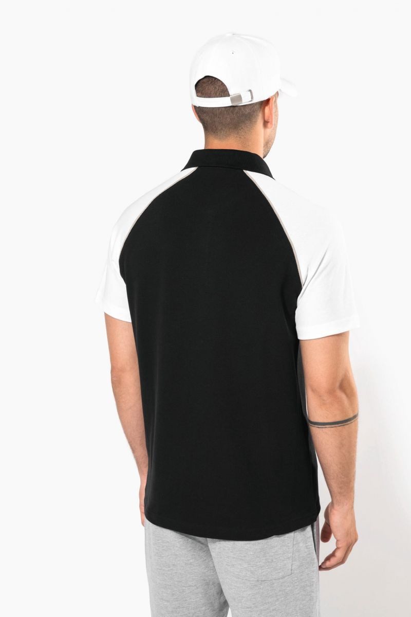 Kariban Poloshirt Herren Baseball Kurzarm Poloshirt