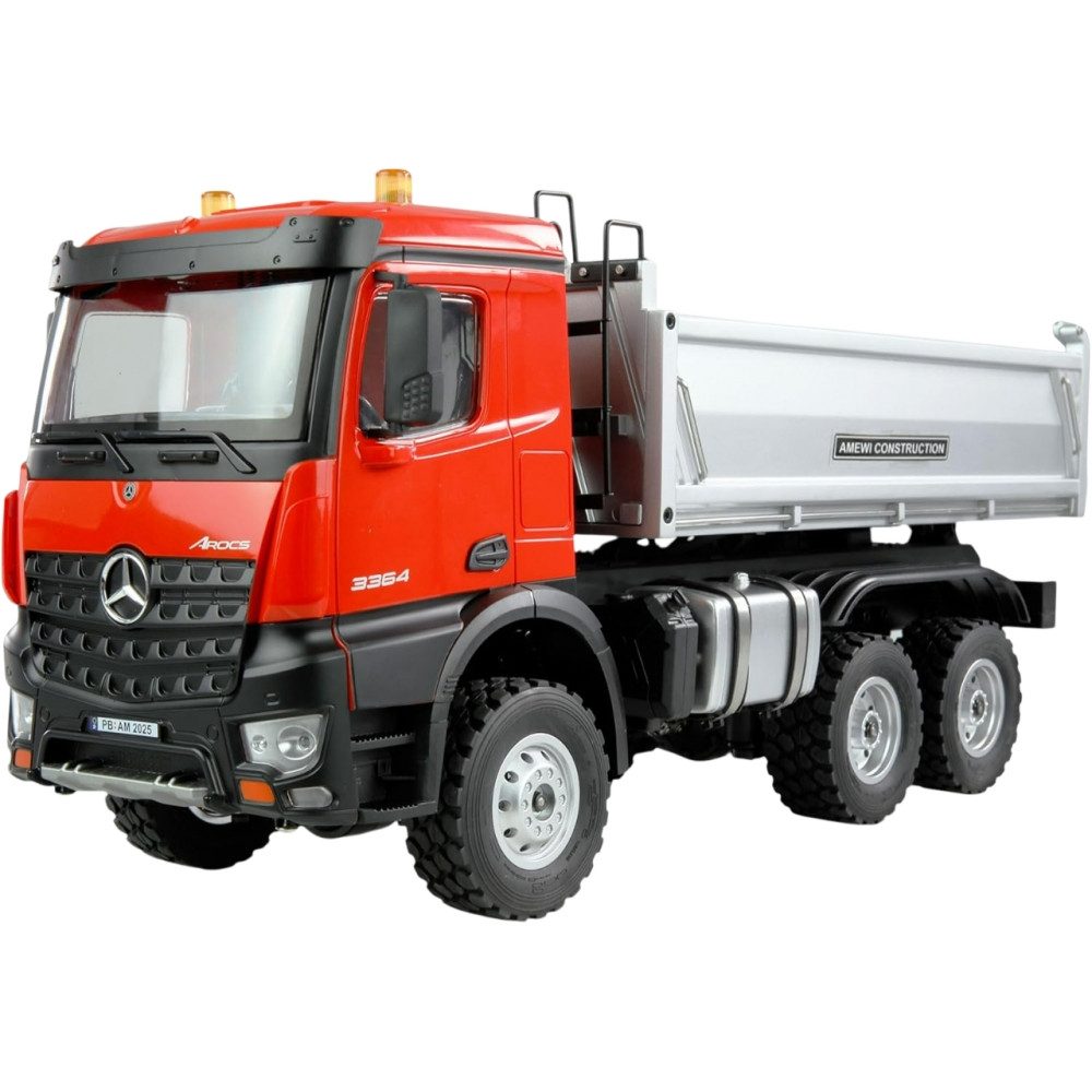 RC-LKW Mercedes-Benz Arocs Kipper 6x6 1 14 RTR - Ferngesteuertes Auto - rot