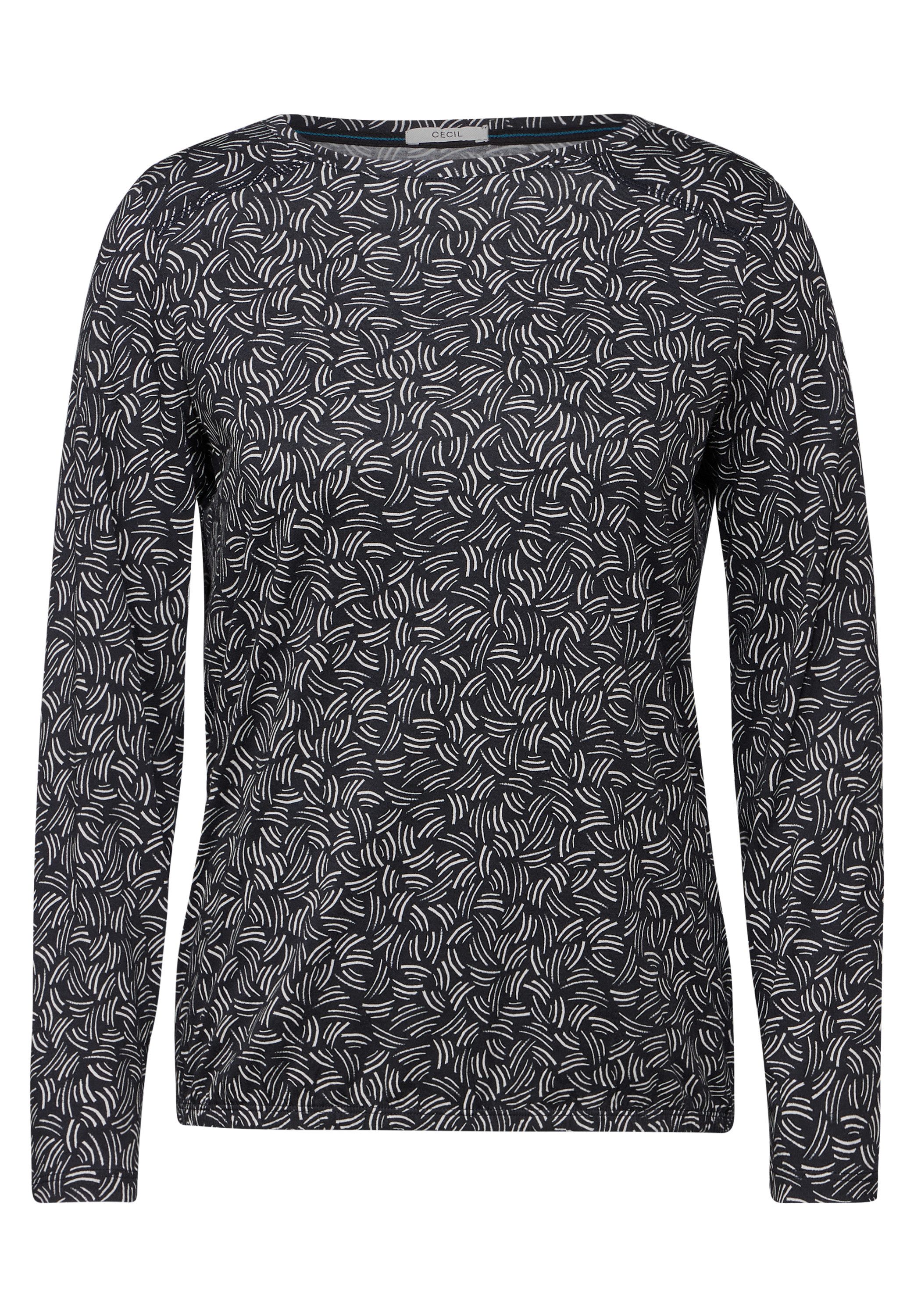 CECIL Langarmshirt mit grafischem Muster