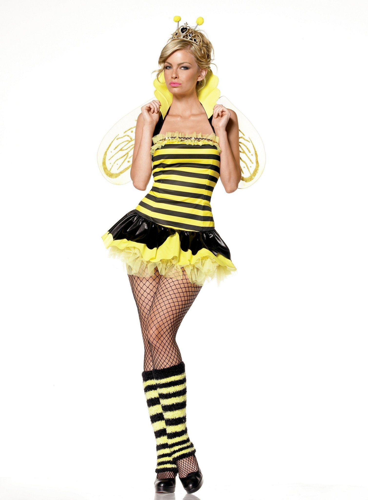 Leg Avenue Kostüm Biene Maja Kostüm, Betörendes Bienenkostüm für  verführerische Momente