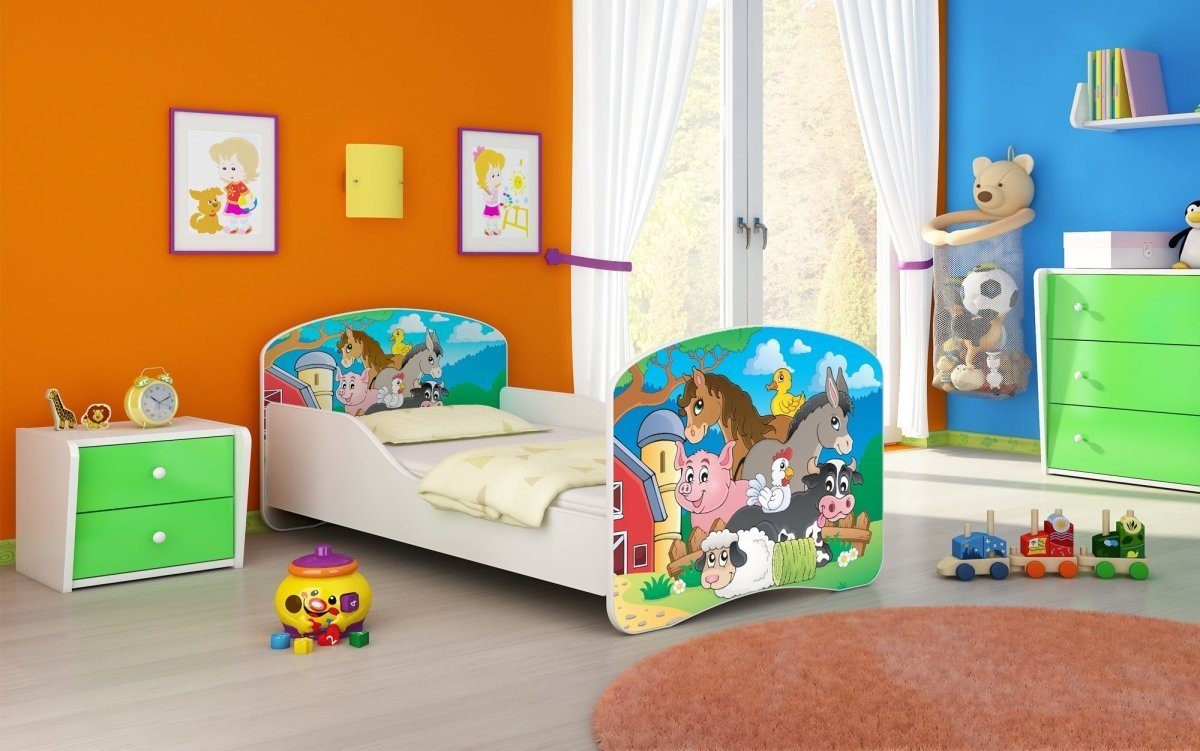 Luxusbetten24 Kinderbett Milena, mit verschiedenen Mustern