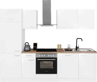 OPTIFIT Küchenzeile Iver Breite 270 cm, mit Hanseatic E-Geräten, wahlweise mit Geschirrspüler