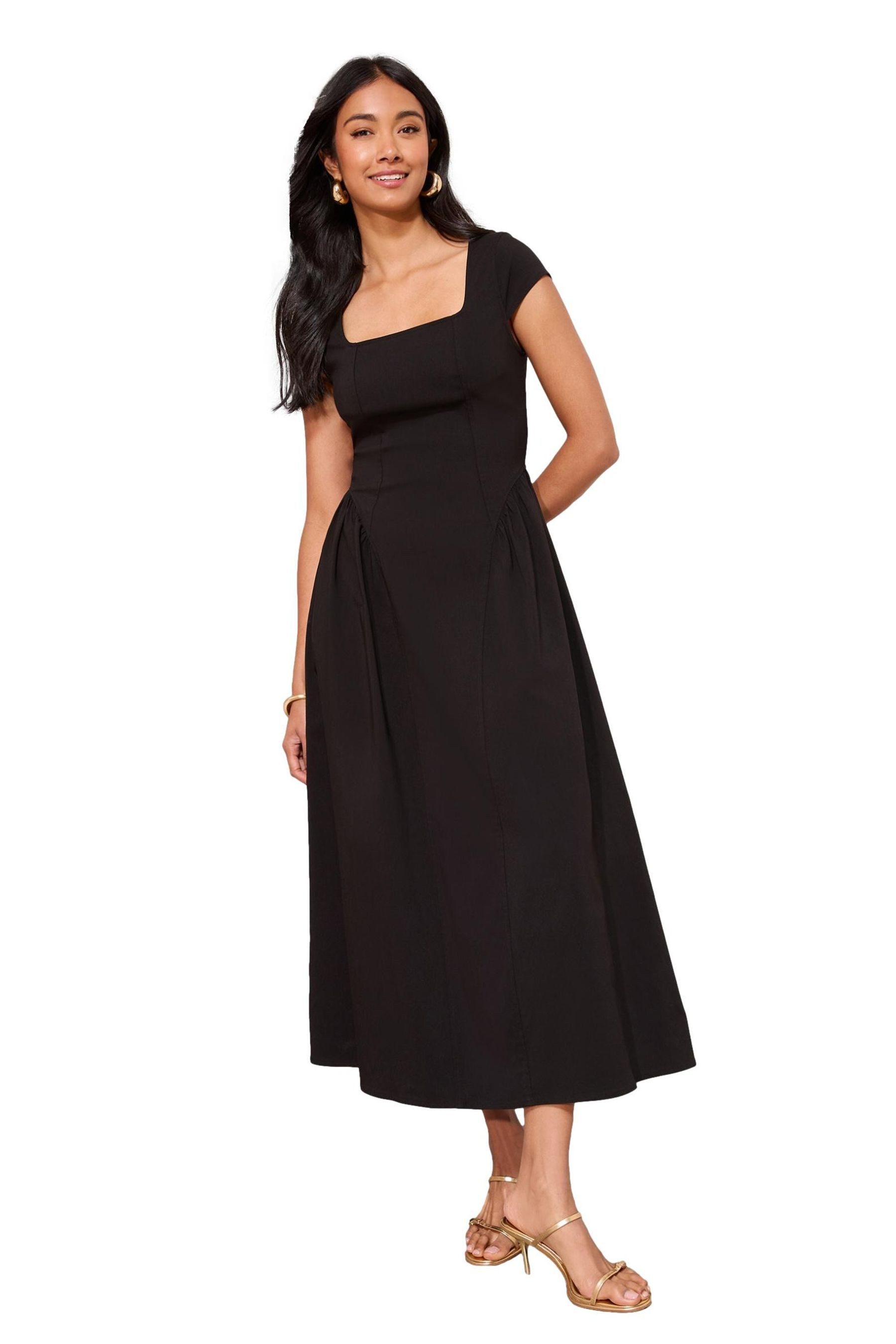 Friends Like These Maxikleid Friends Like These formendes Midaxi-Stretchkle günstig online kaufen