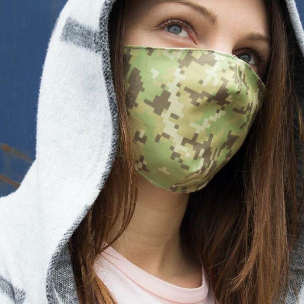 priocare Gesichtsmaske Wiederverwendbare Mode-Textilmaske Mundschutz Muster 7 Textilmaske