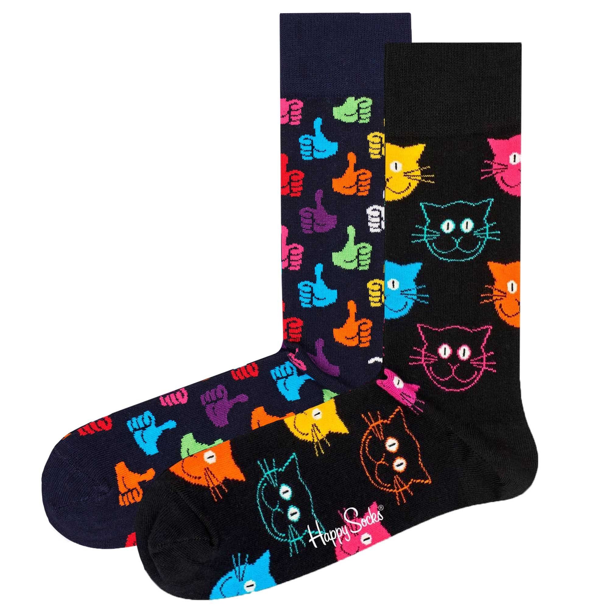 Happy Socks Kurzsocken Unisex Socken 2er Pack Baumwolle (Packung, 2er Pack)
