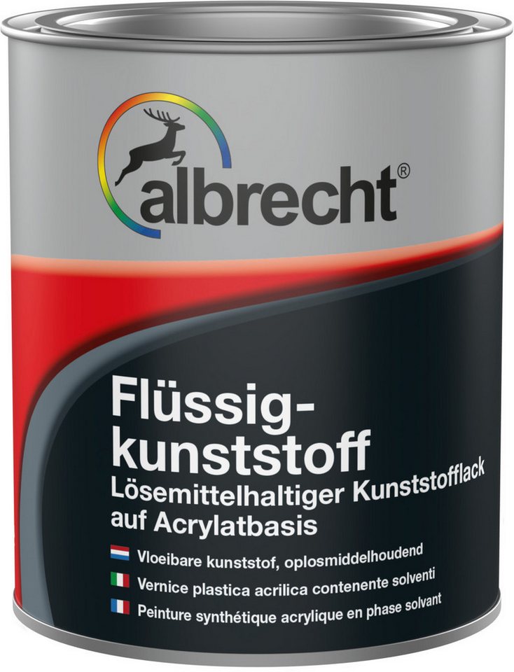 Thumbnail - Lack Albrecht Acryl-Flüssigkunststoff Kunststoff Flüssig Bodenbeschichtung 750 ml Kunststofflack Glänzend