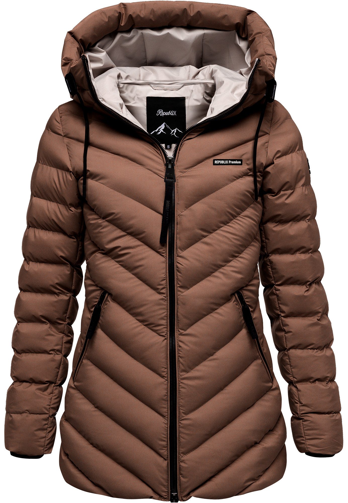 REPUBLIX Winterjacke FIONA Damen Gefütterte Dicke Winter Jacke Mantel Parka günstig online kaufen