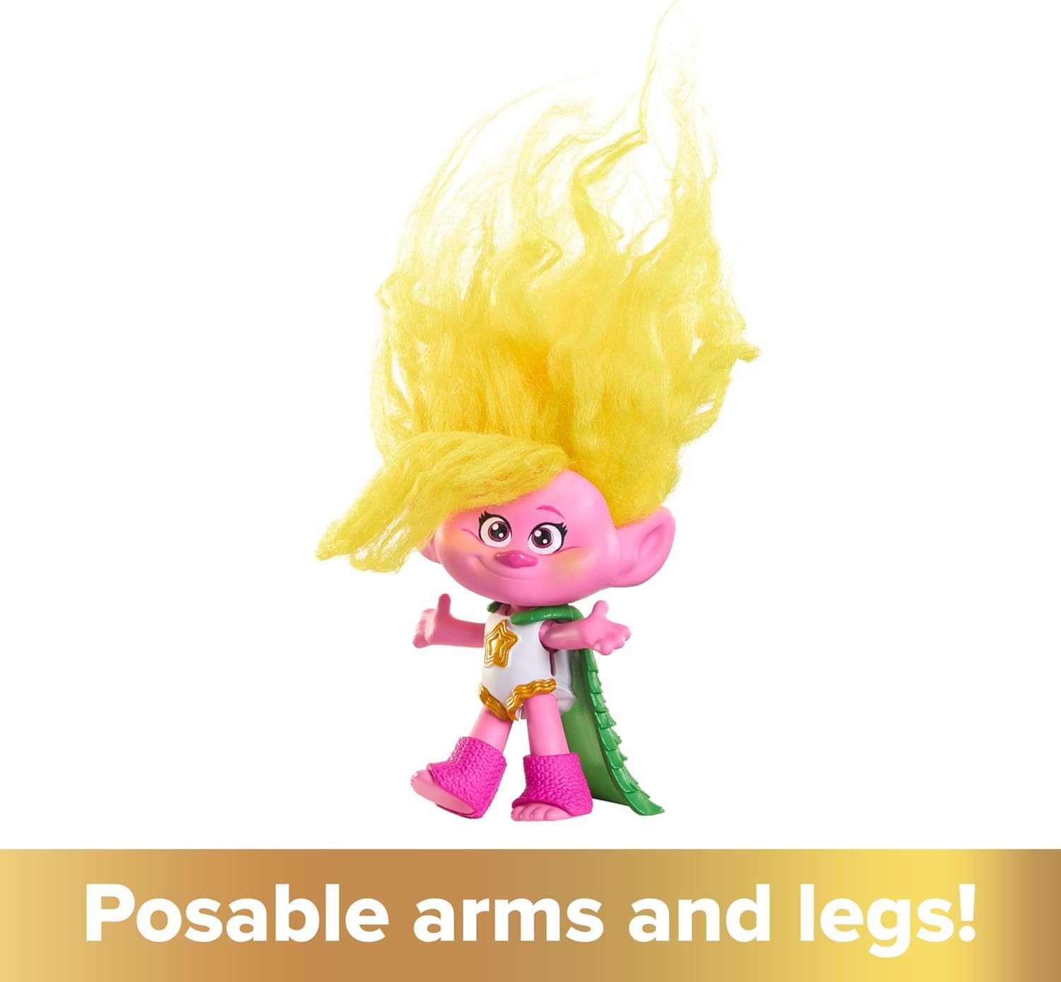 Mattel® Spielfigur Mattel DREAMWORKS TROLLS Gemeinsam Stark Königin Poppy Plüschhaar 3+