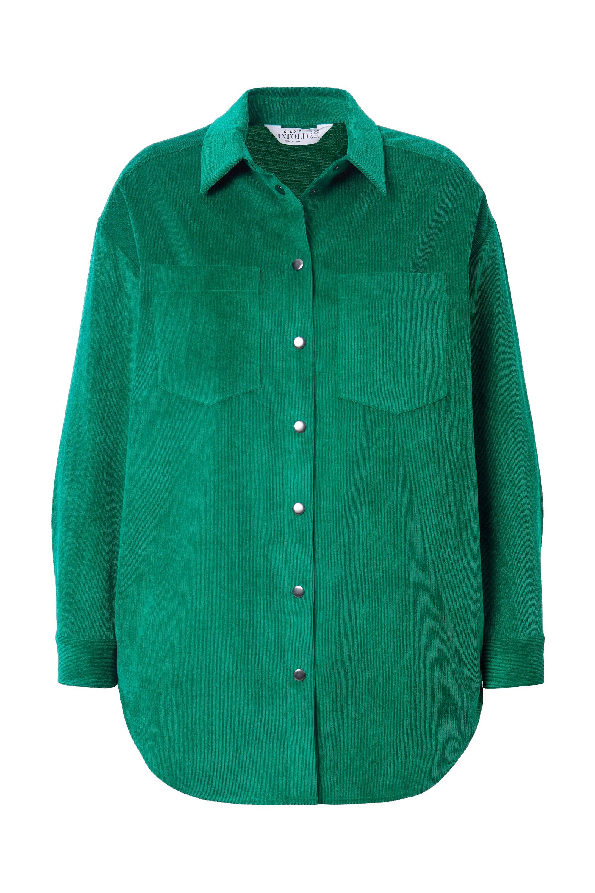 Studio Untold Hemdbluse Cord-Hemd oversized Hemdkragen günstig online kaufen
