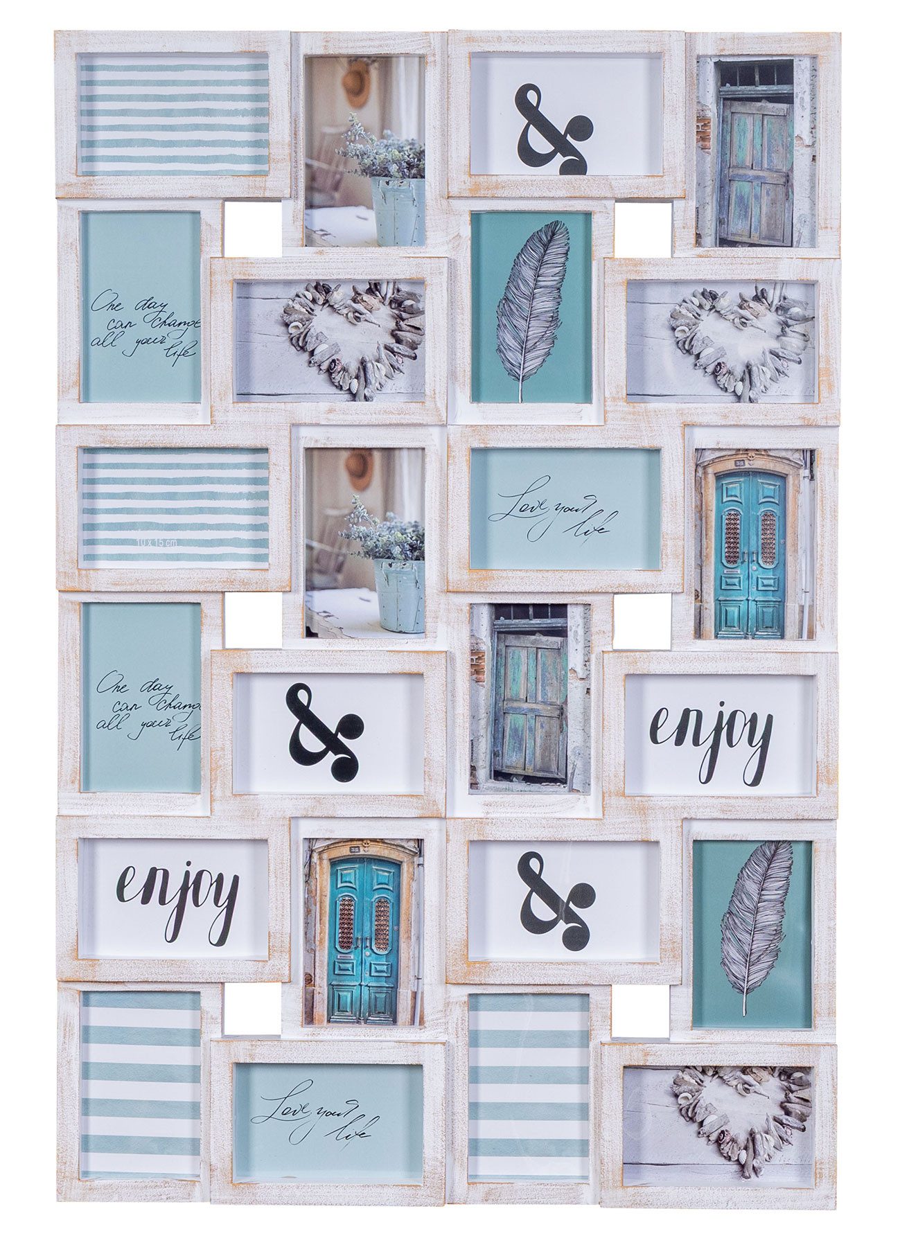 Levandeo® Bilderrahmen Collage, Bilderrahmen Collage 24 günstig online kaufen