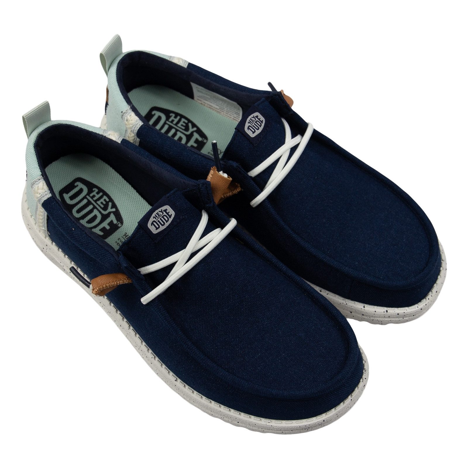 Hey Dude Wally Craft Linen Slip-On Sneaker mit Ziernähten