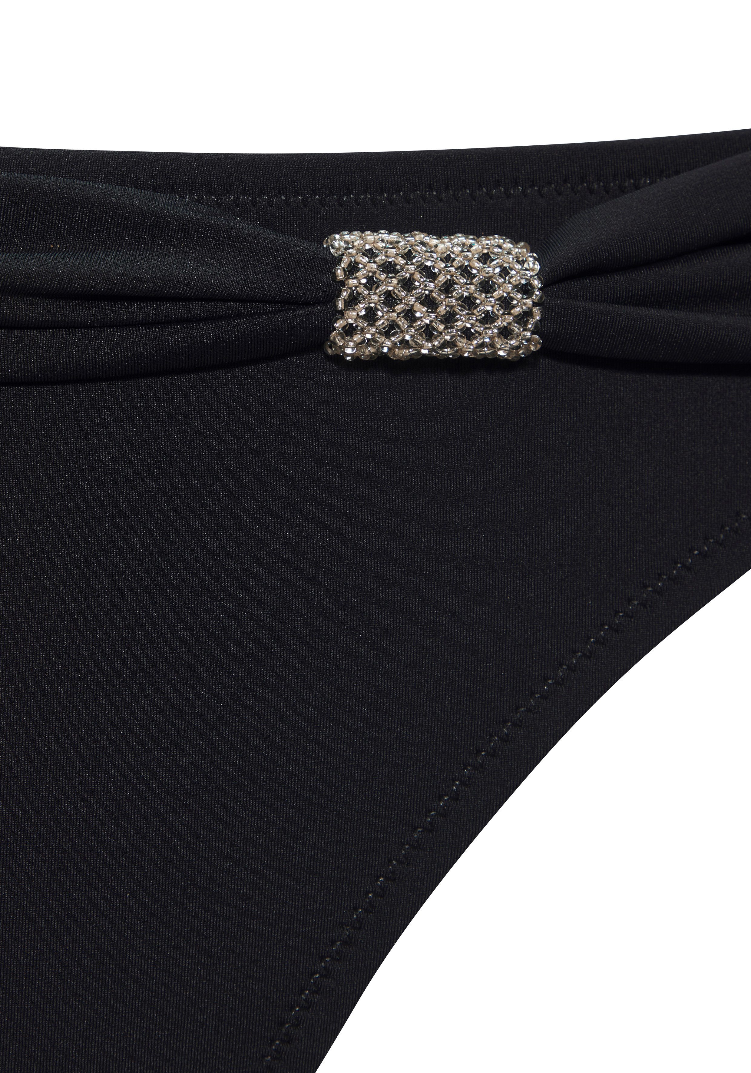 LASCANA Triangel-Bikini mit Details aus Zierperlen