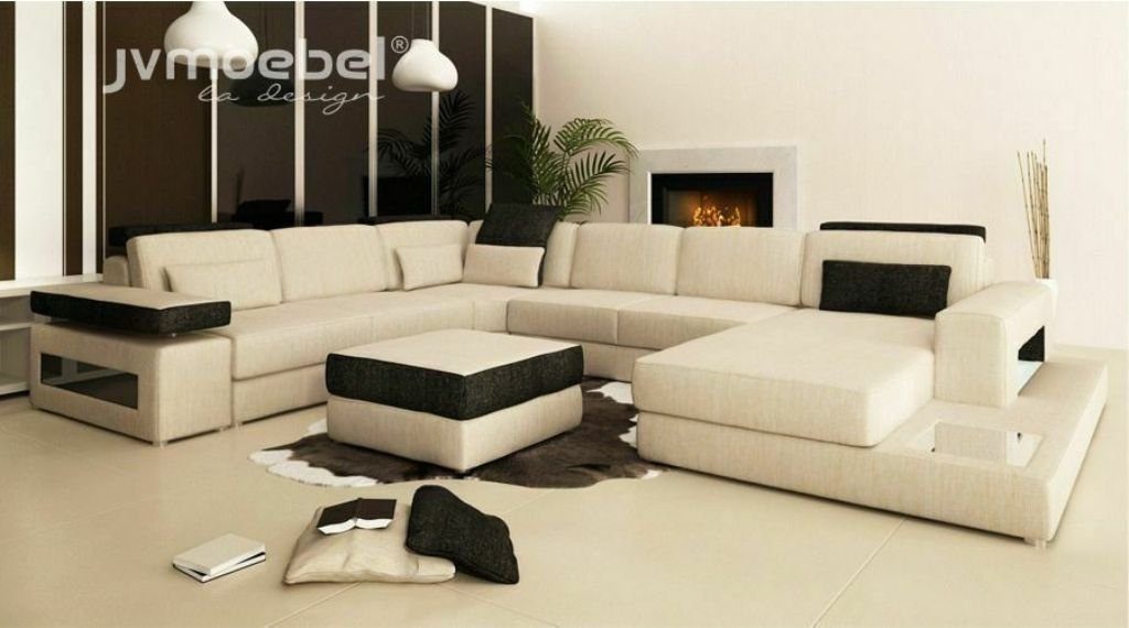 JVmoebel Ecksofa, XXL Wohnlandschaft Sofa Couch Polster Sofa Ecke Designer U-Form