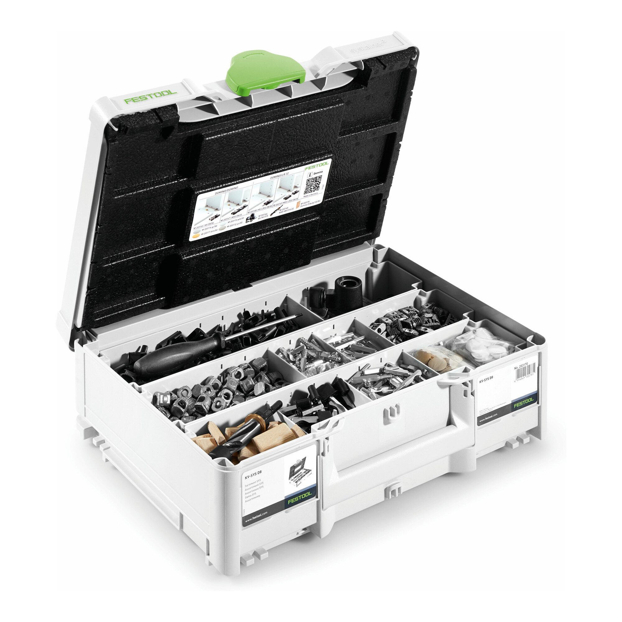FESTOOL Holzdübel Festool DOMINO Verbinder Sortiment KV-SYS D8