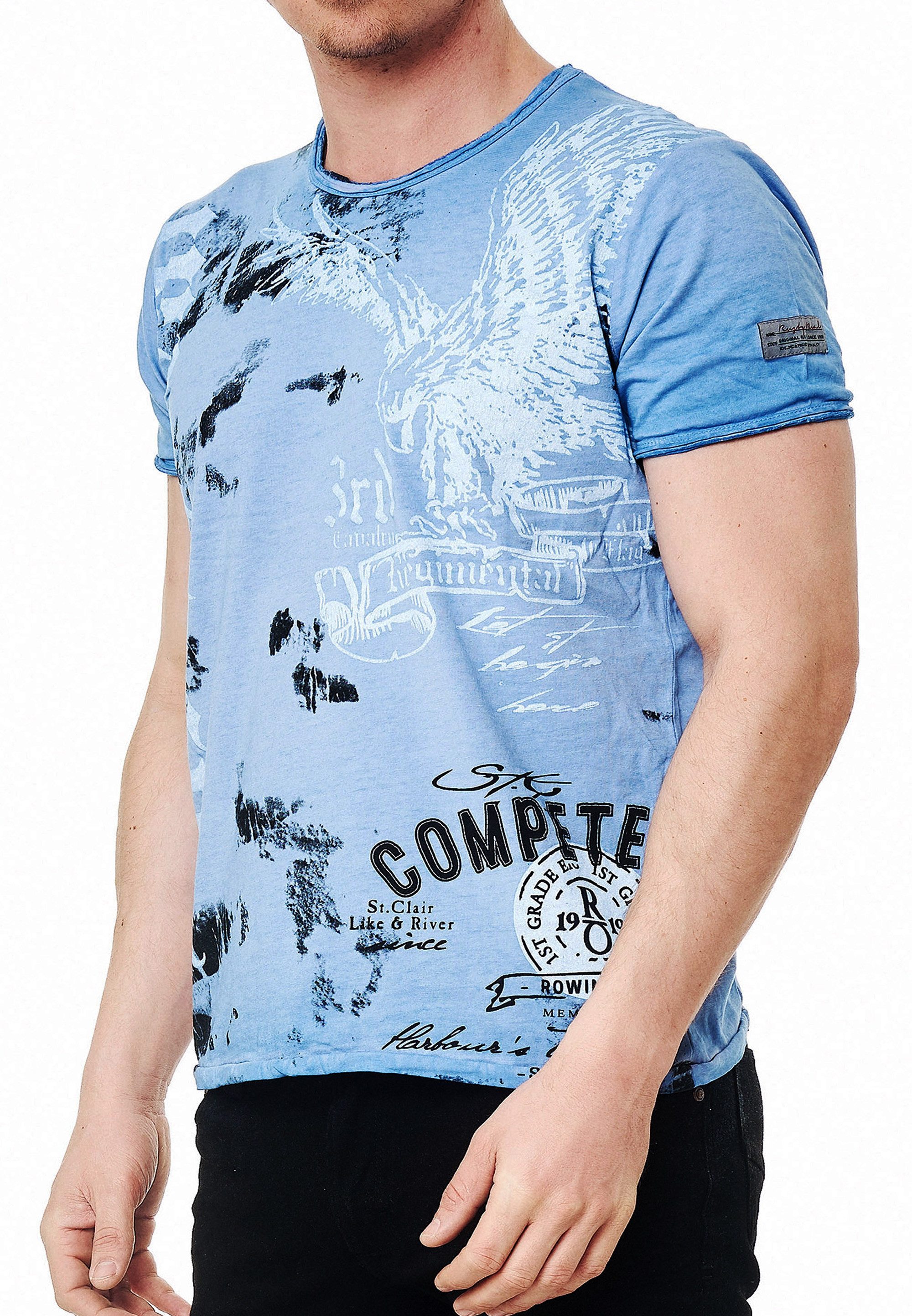 R-NEAL T-Shirt T-Shirt Rundhals USA Eagle günstig online kaufen