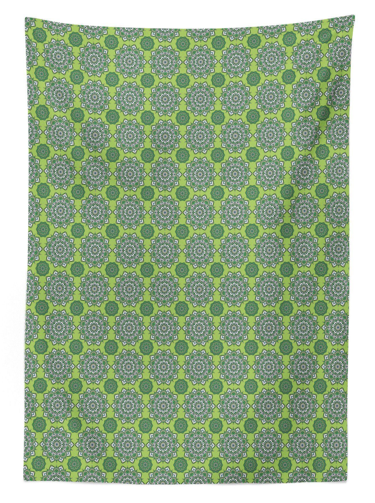 geeignet Für den marokkanische Waschbar Farben, Bereich Tischdecke Farbfest Green Lime Außen Abakuhaus Klare Mandala