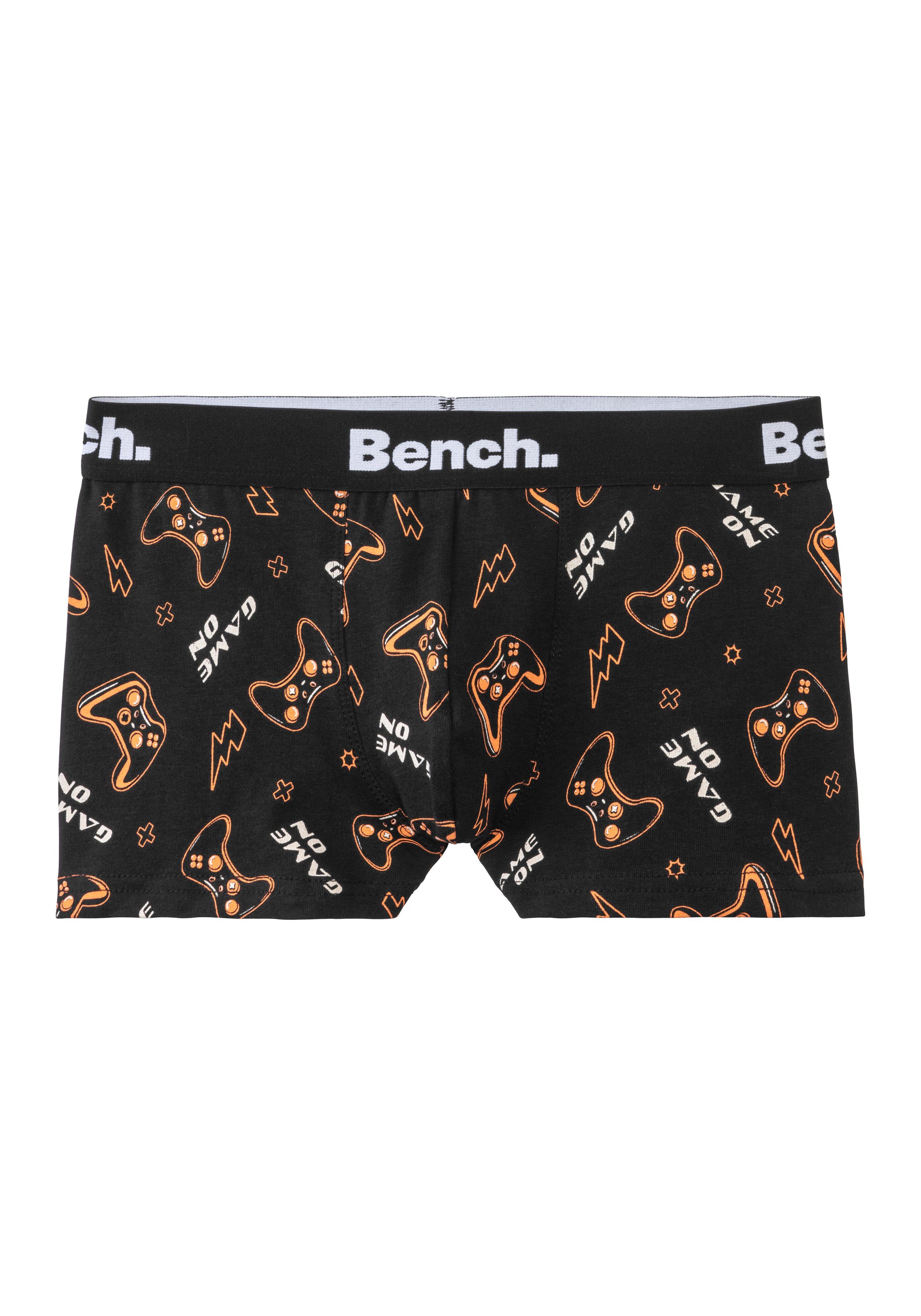 Packung einer gemustert in blau Bench. uni Boxer (Packung, grün gemustert und / / 3-St)