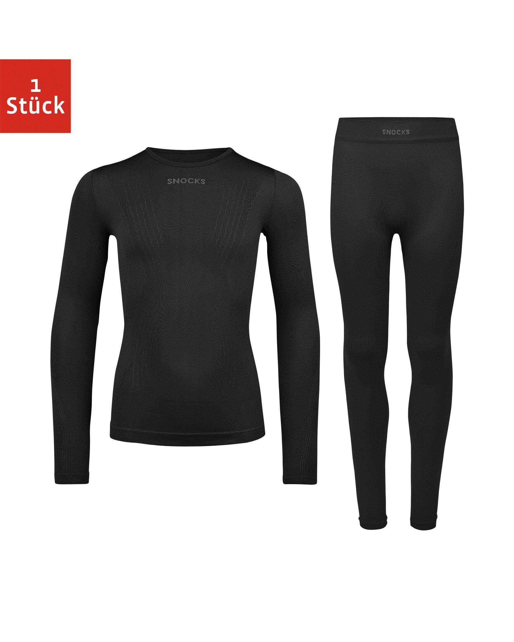 SNOCKS Thermounterhemd Thermounterwäsche für Kinder (1-St) perfekt für Wintersportaktivitäten, atmungsaktiv und wärmeisolierend