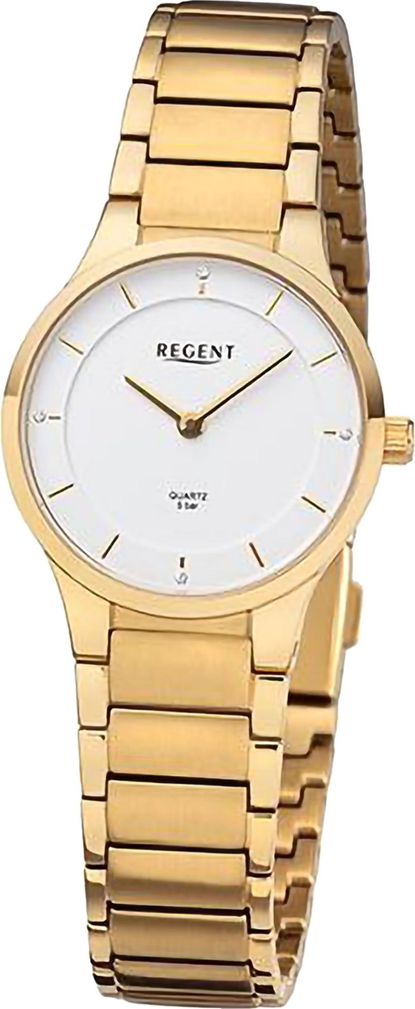 Quarzuhr Regent Damen Armbanduhr Analog