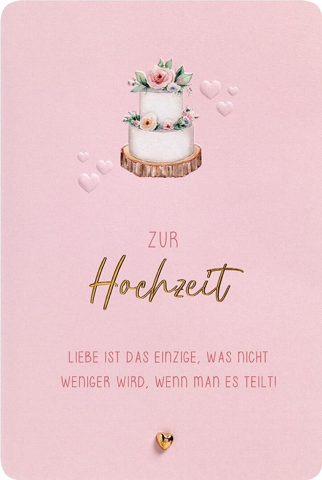 Perleberg Grußkarten Hochzeit Finest Collection Karte mit Briefumschlag plastikfrei unverp