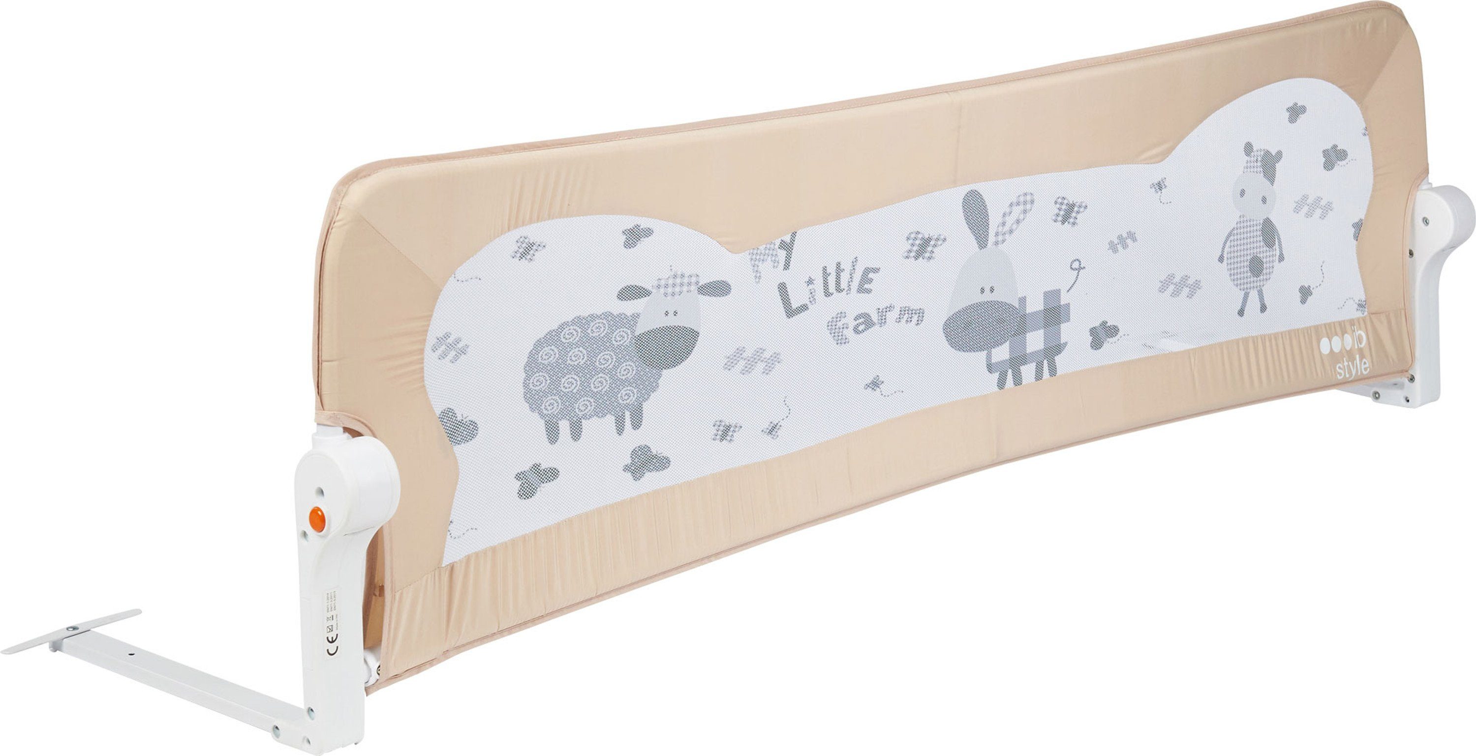 ib style Bettschutzgitter »My Little Farm Bettgitter Sandy 102 cm«,  klappbar - abwaschbarer Stoff online kaufen | OTTO