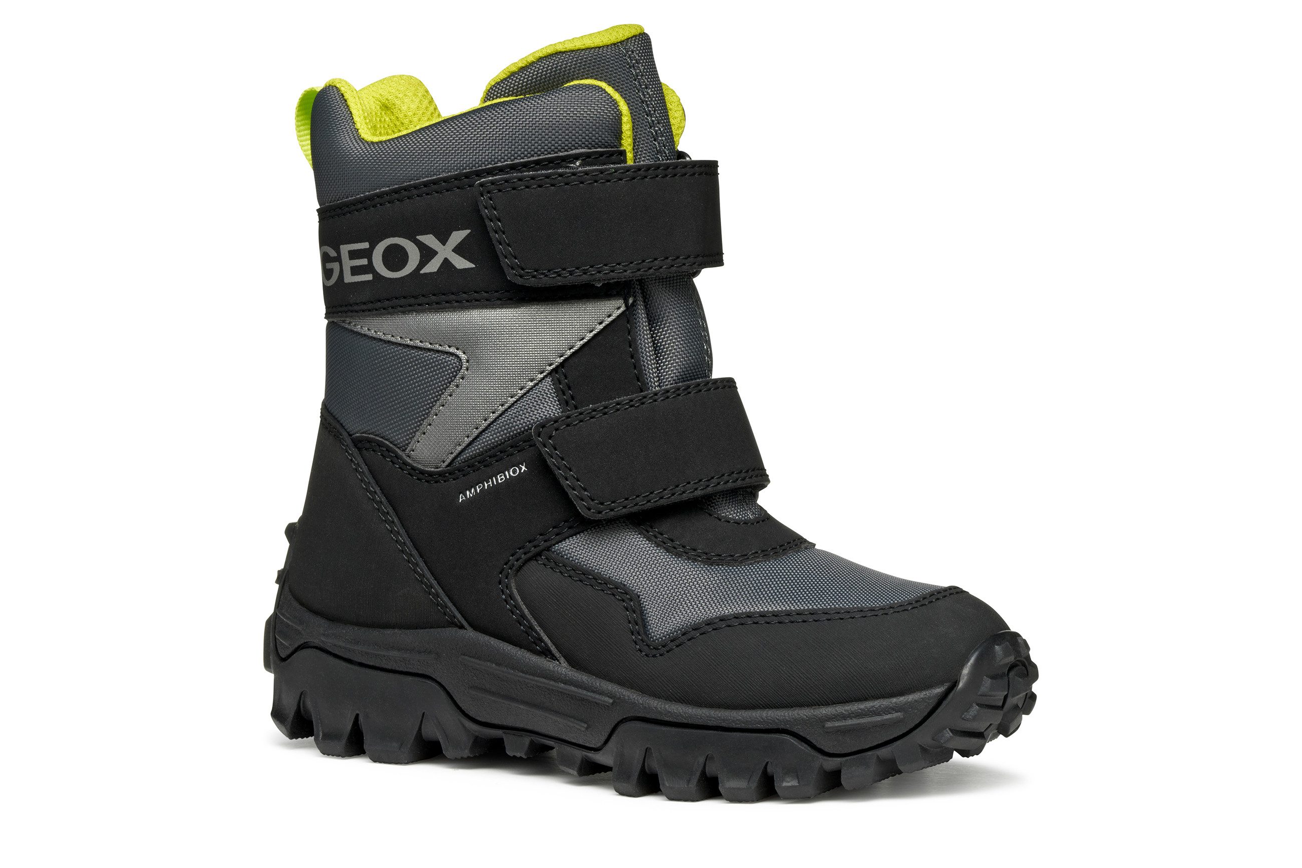 Geox J HIMALAYA BOY B ABX Winterstiefel Snowboots, Klettstiefel mit Warmfutter, Größenschablone zum Download