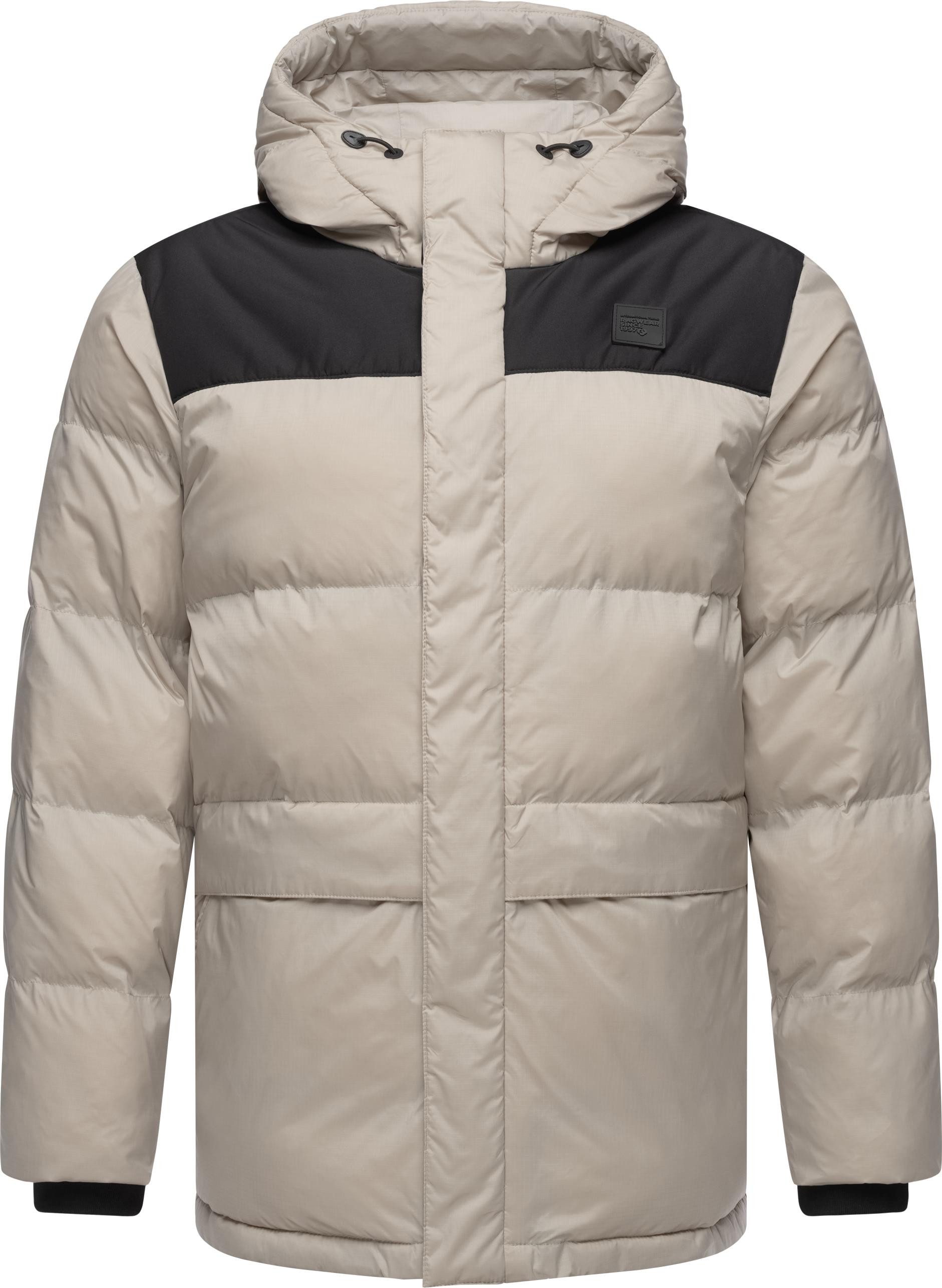Ragwear Steppjacke Mikkesh Sportliche Herren Winterjacke mit Kapuze