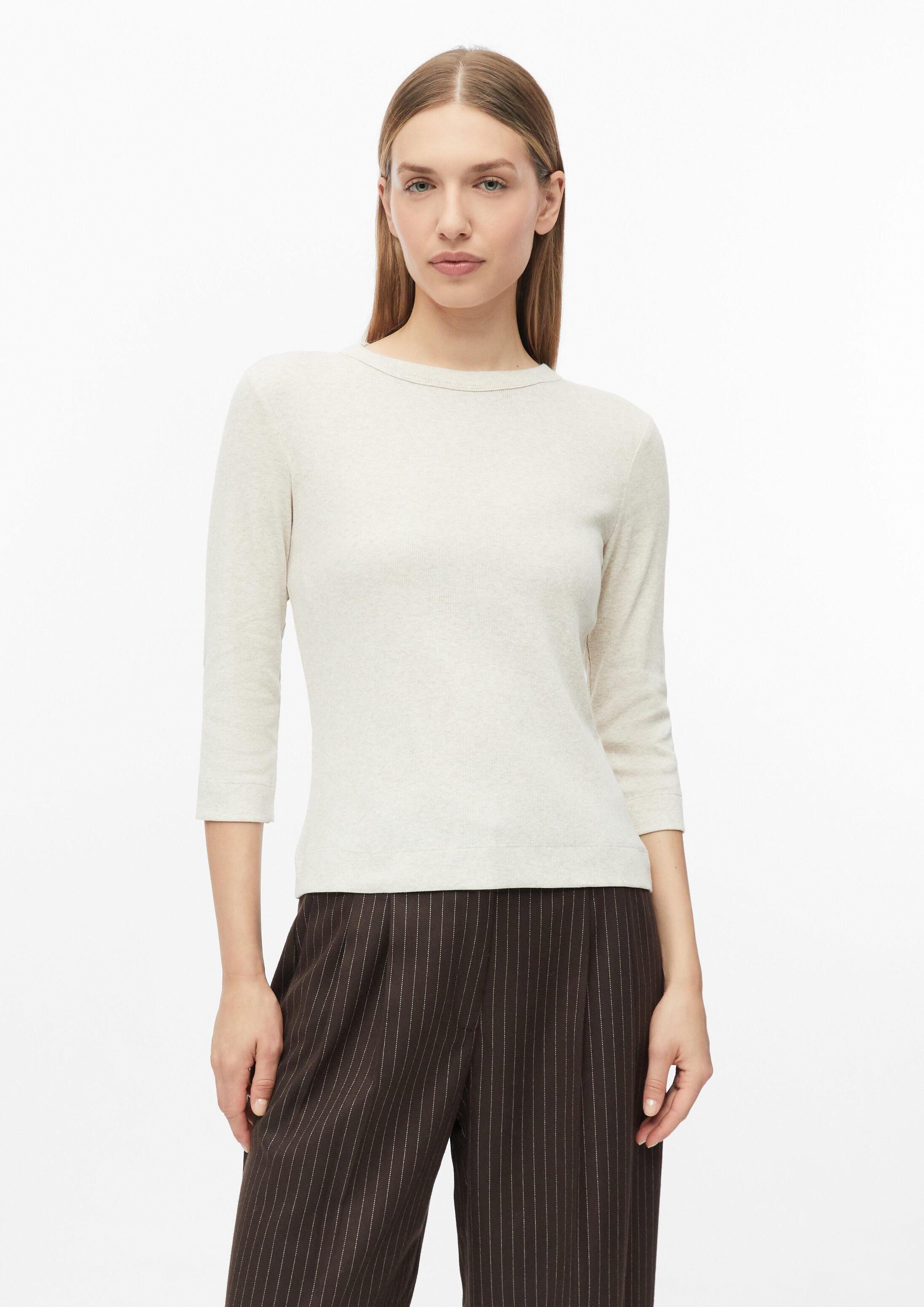 s.Oliver 3/4-Arm-Shirt T-Shirt 3/4-Arm-Rippshirt im Slim Fit