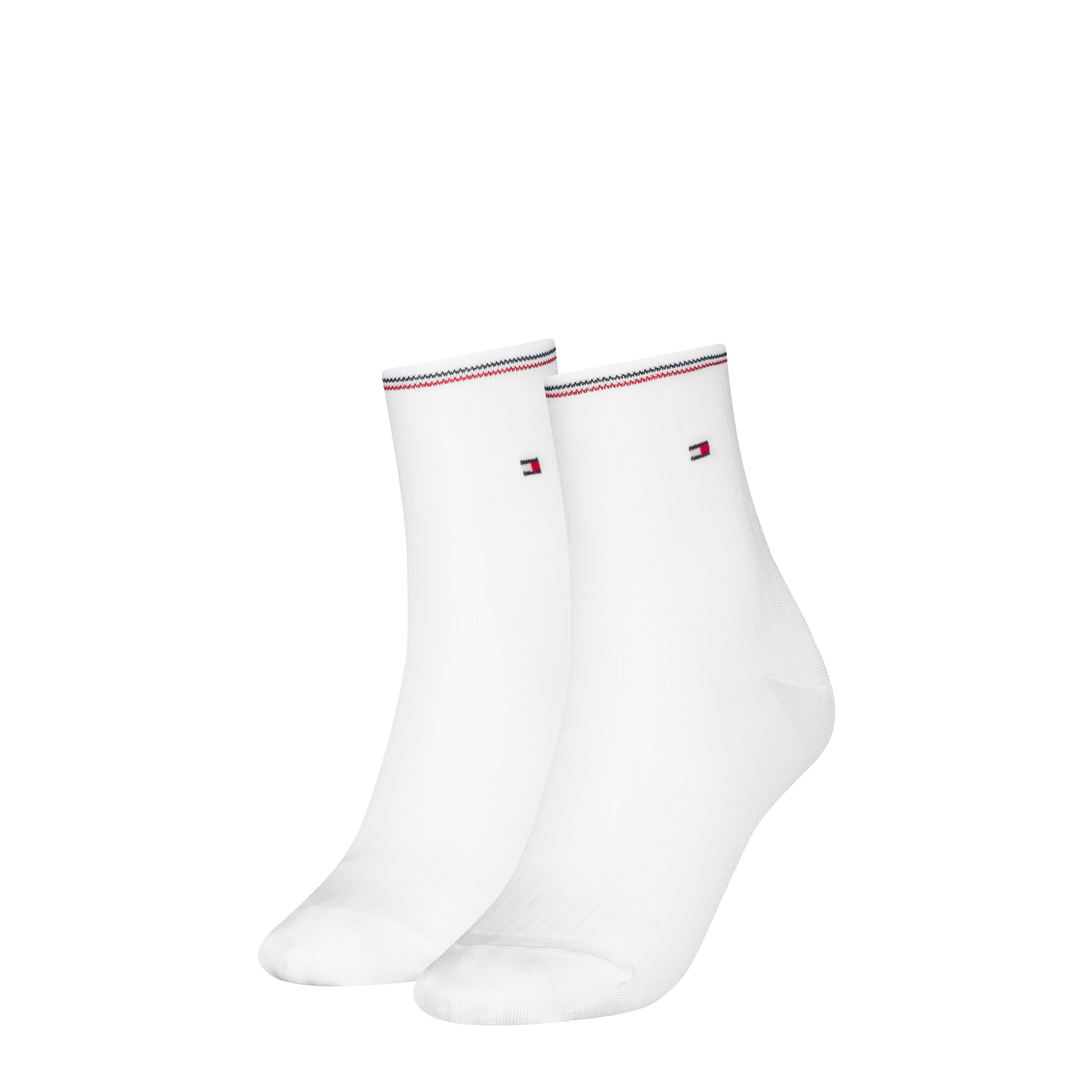 Tommy Hilfiger Kurzsocken TH WOMEN SHORT SOCK 2P SHINE (2 Paar) mit feinem Rippendetail