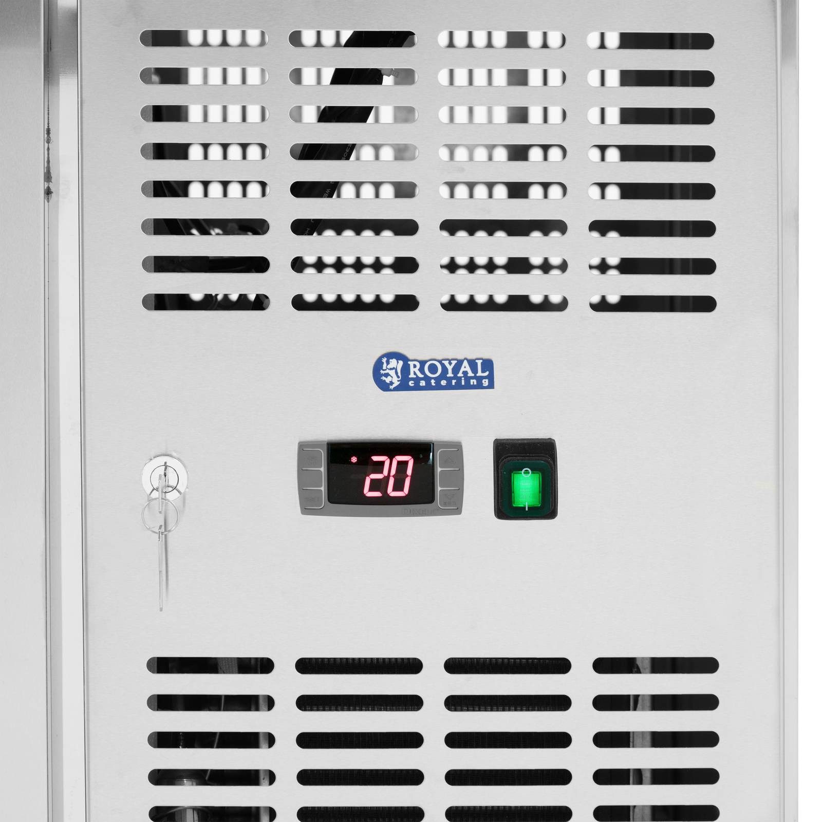 Royal Catering Kühlschrank RCRT-2D280RE, 95 cm hoch, 70 cm breit