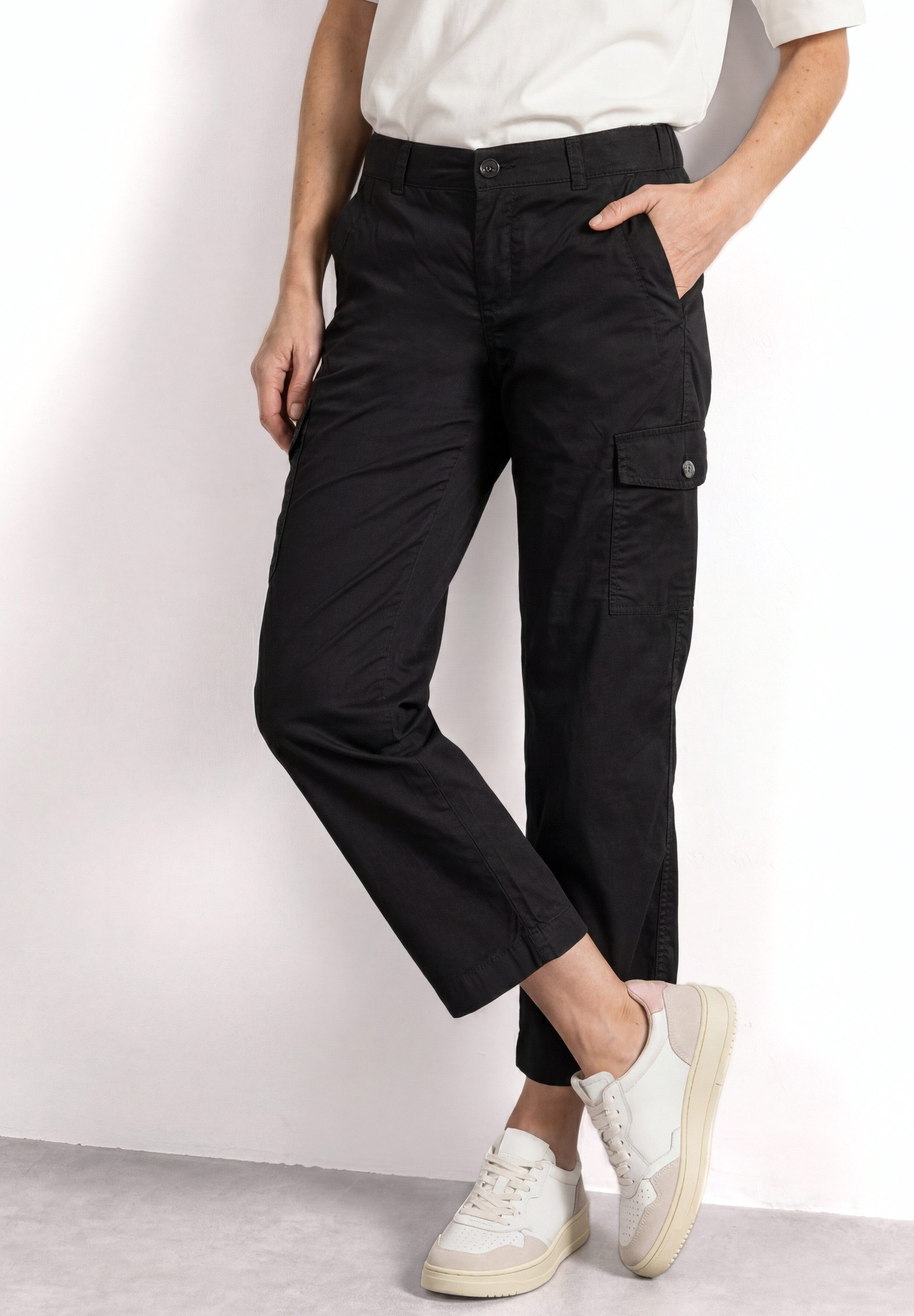 STREET ONE Stoffhose im Cargo-Style