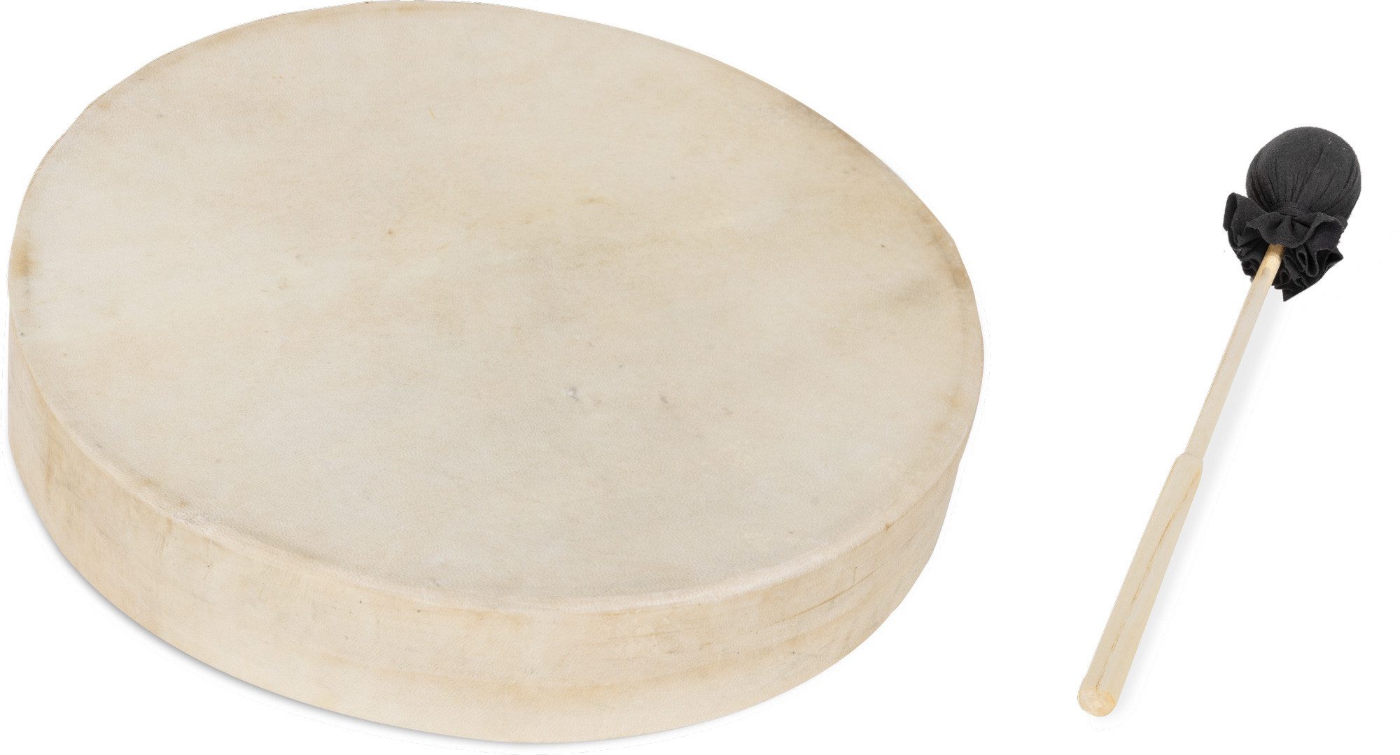 Classic Cantabile Handtrommel Schamanentrommel mit Ziegenfell bespannt - Handtrommel 18",ink. Schlägel, 2-St., Set, Anregende Wirkung