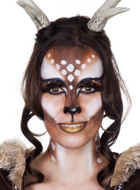Maskworld Theaterschminke Make-up Set Reh braun, Karneval Schminkset mit perfekt abgestimmten Komponenten