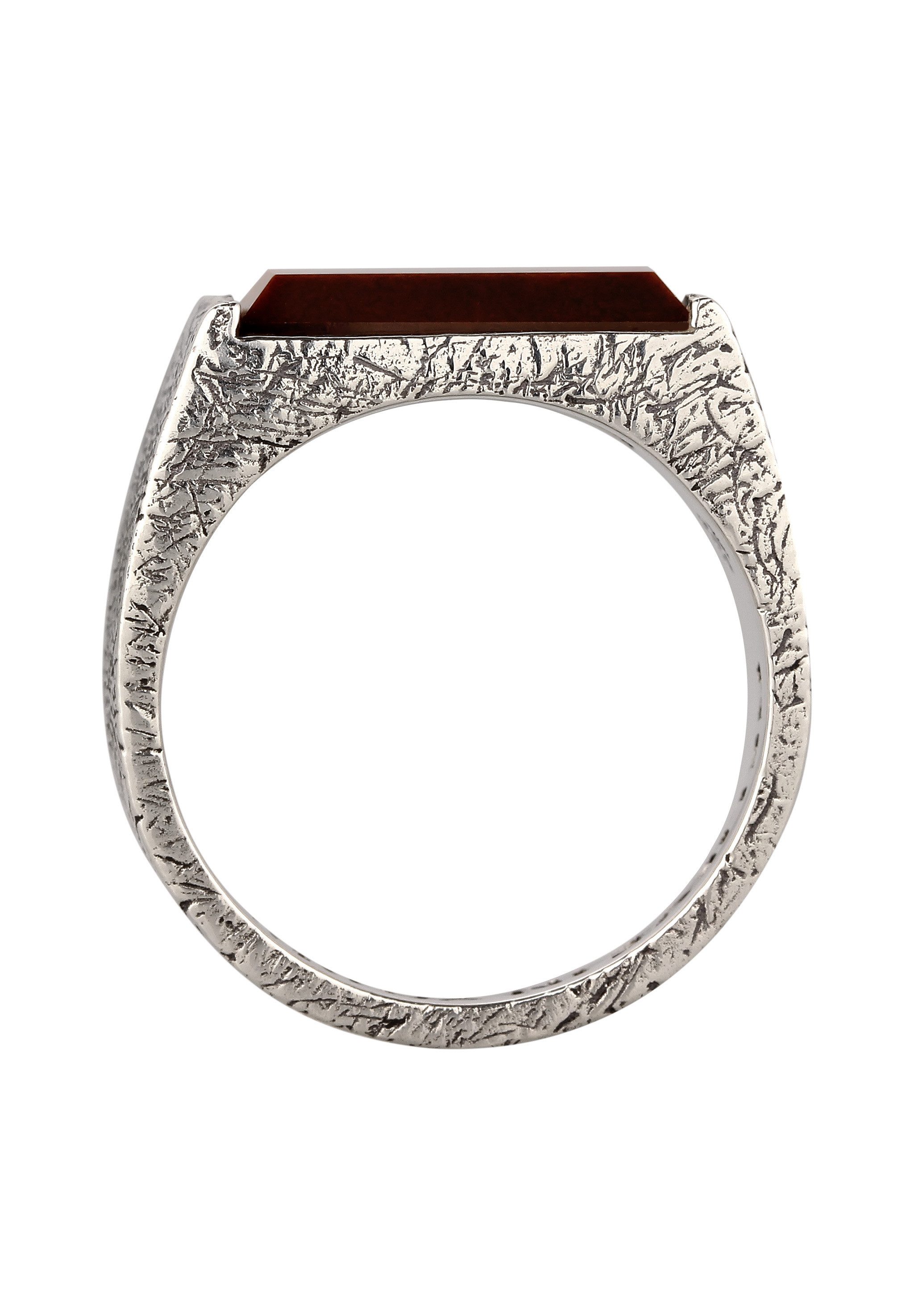 HAZE & GLORY Siegelring Siegelring Tigerauge 925 Sterling Silber- Tigers Valley